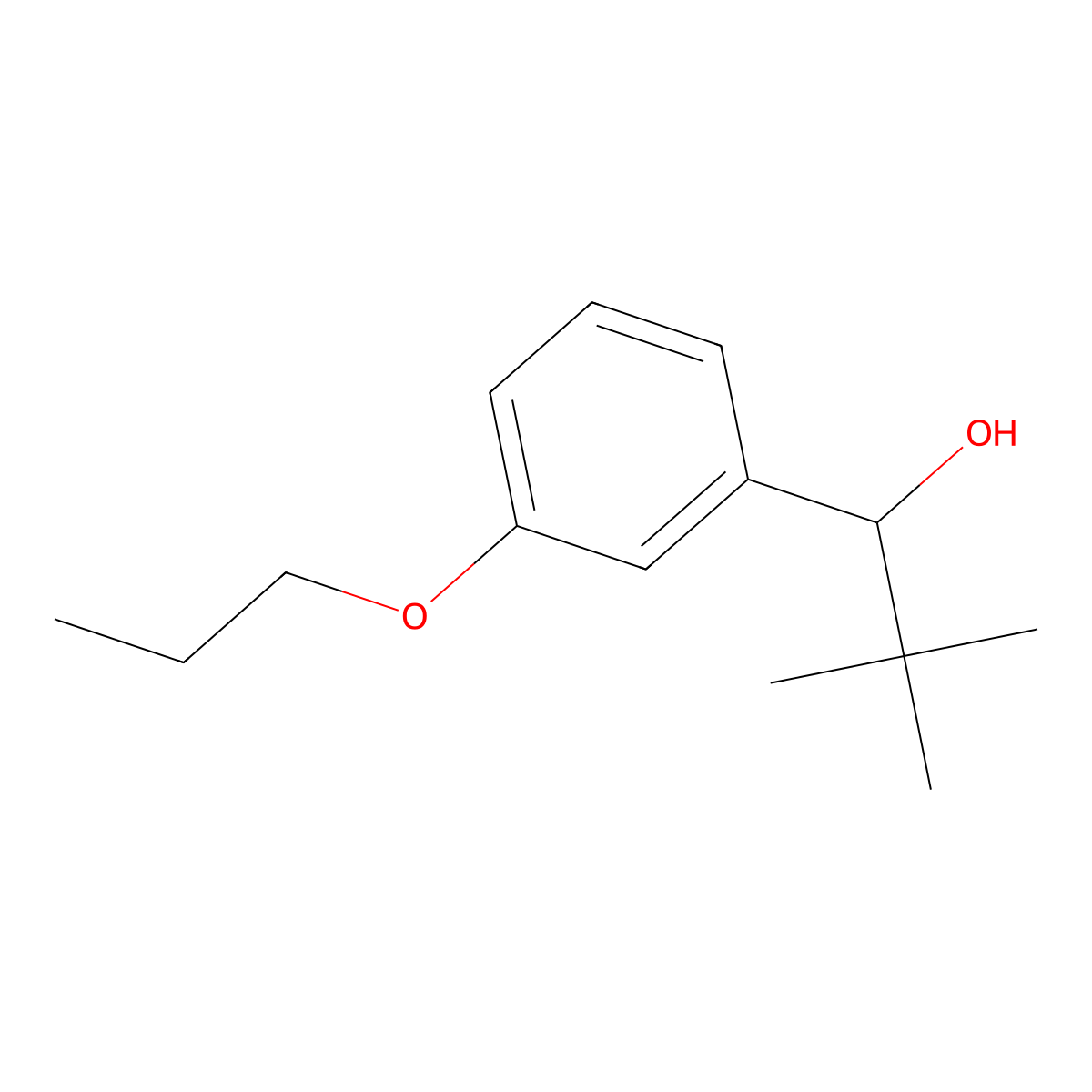 alpha-(1,1-Dimethylethyl)-3-propoxybenZenemethanol molecular structure, CAS 1487931-51-0