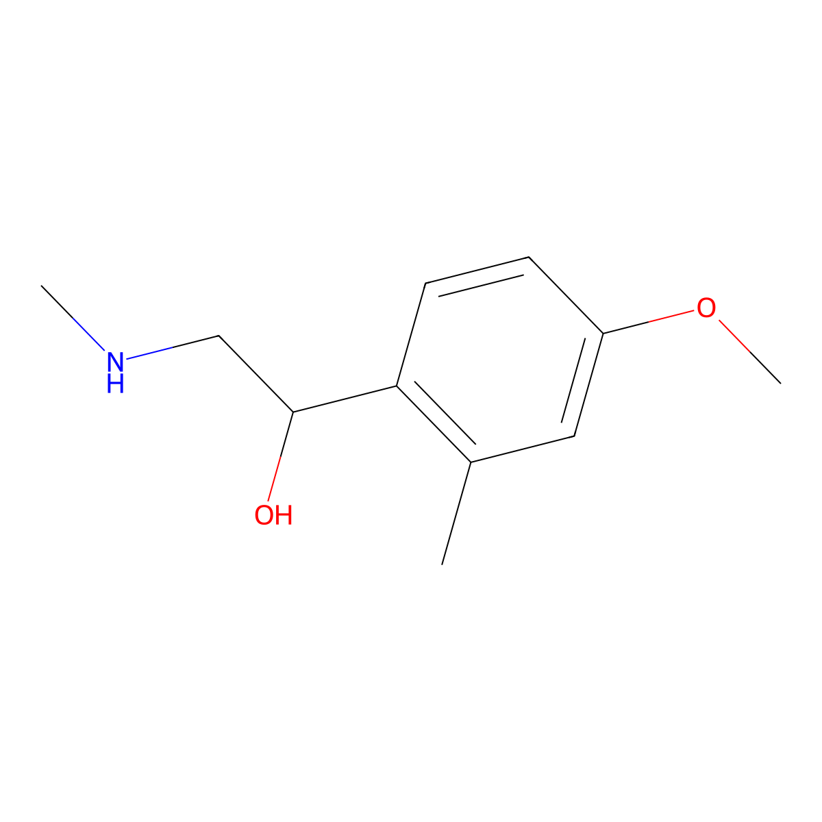 1-(4-Methoxy-2-methylphenyl)-2-(methylamino)ethan-1-ol molecular structure, CAS 1487948-40-2