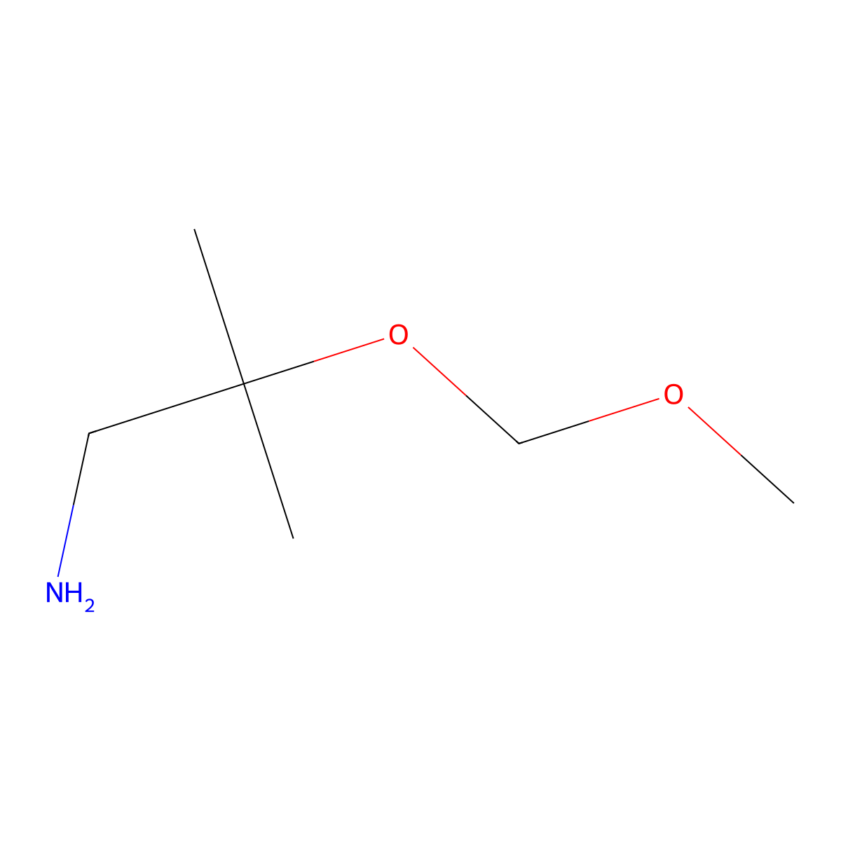 [(1-Amino-2-methylpropan-2-YL)oxy](methoxy)methane molecular structure, CAS 1487986-18-4