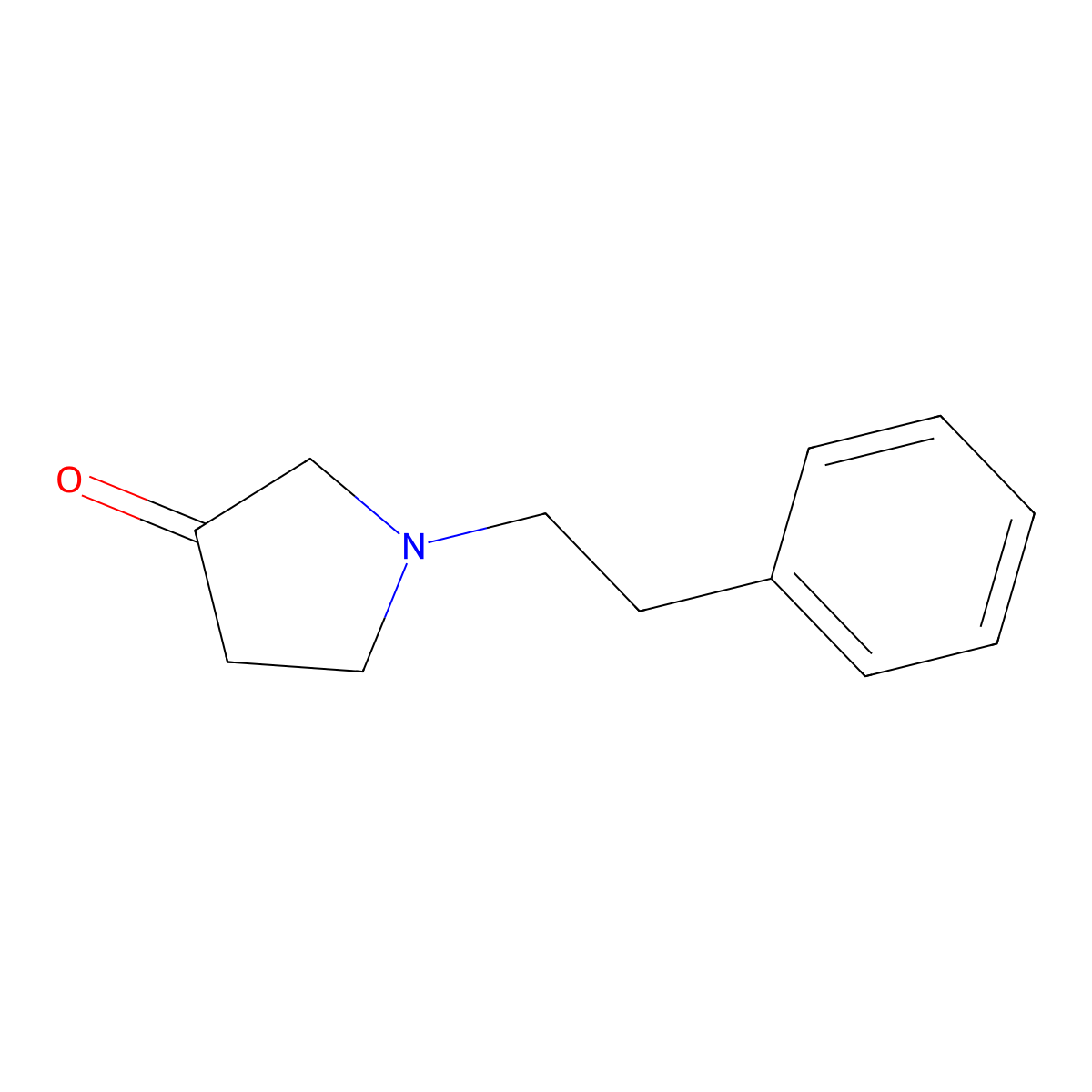 1-(2-Phenylethyl)pyrrolidin-3-one molecular structure, CAS 1488-11-5