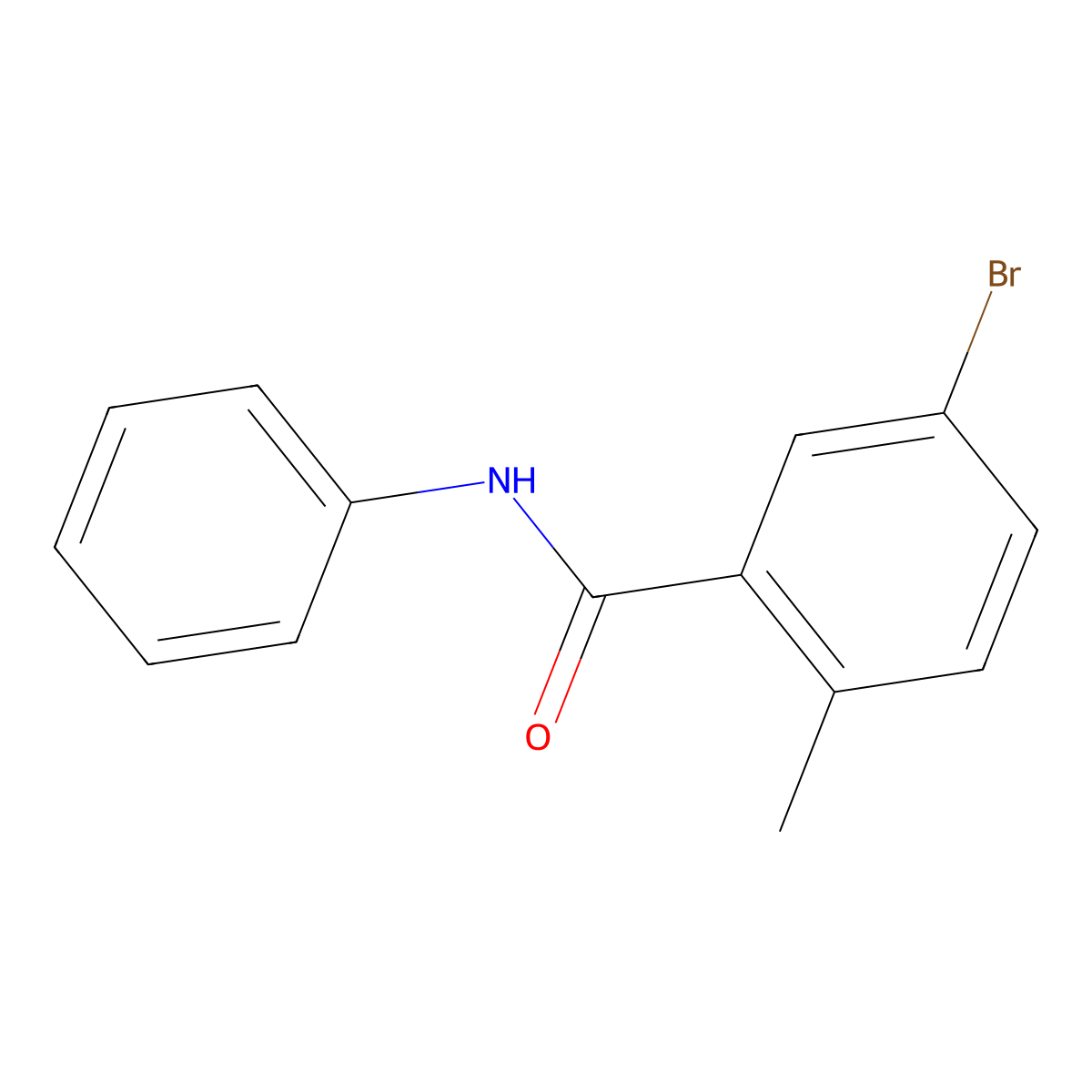 5-bromo-2-methyl-N-phenylbenzamide molecular structure, CAS 1488047-41-1