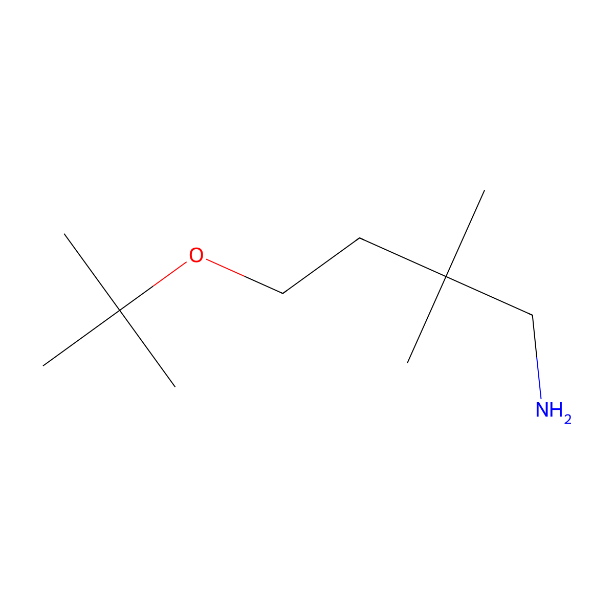 4-(Tert-butoxy)-2,2-dimethylbutan-1-amine molecular structure, CAS 1488074-94-7