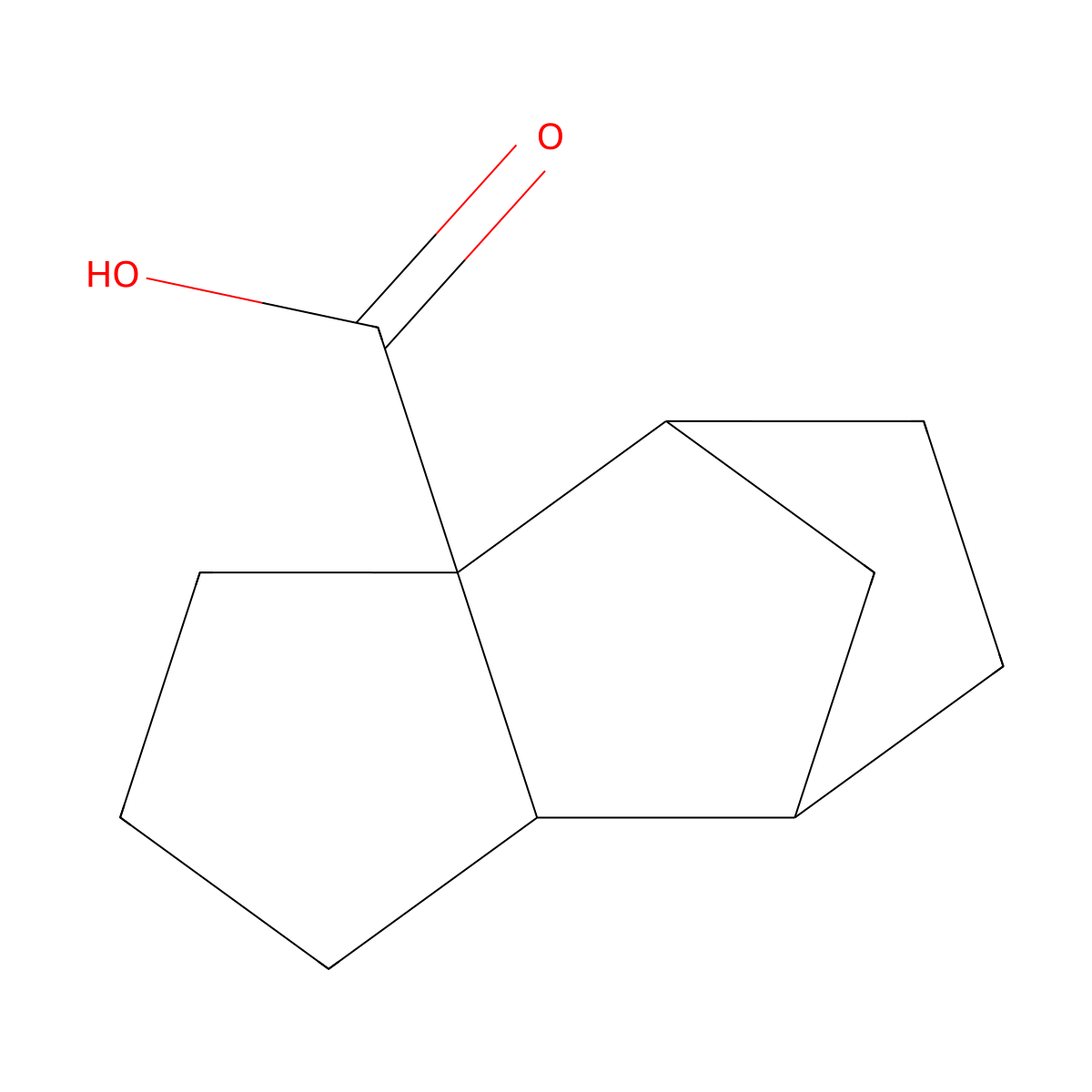 Tricyclo(5.2.1.0,2,6)decane-2-carboxylic acid molecular structure, CAS 148810-36-0