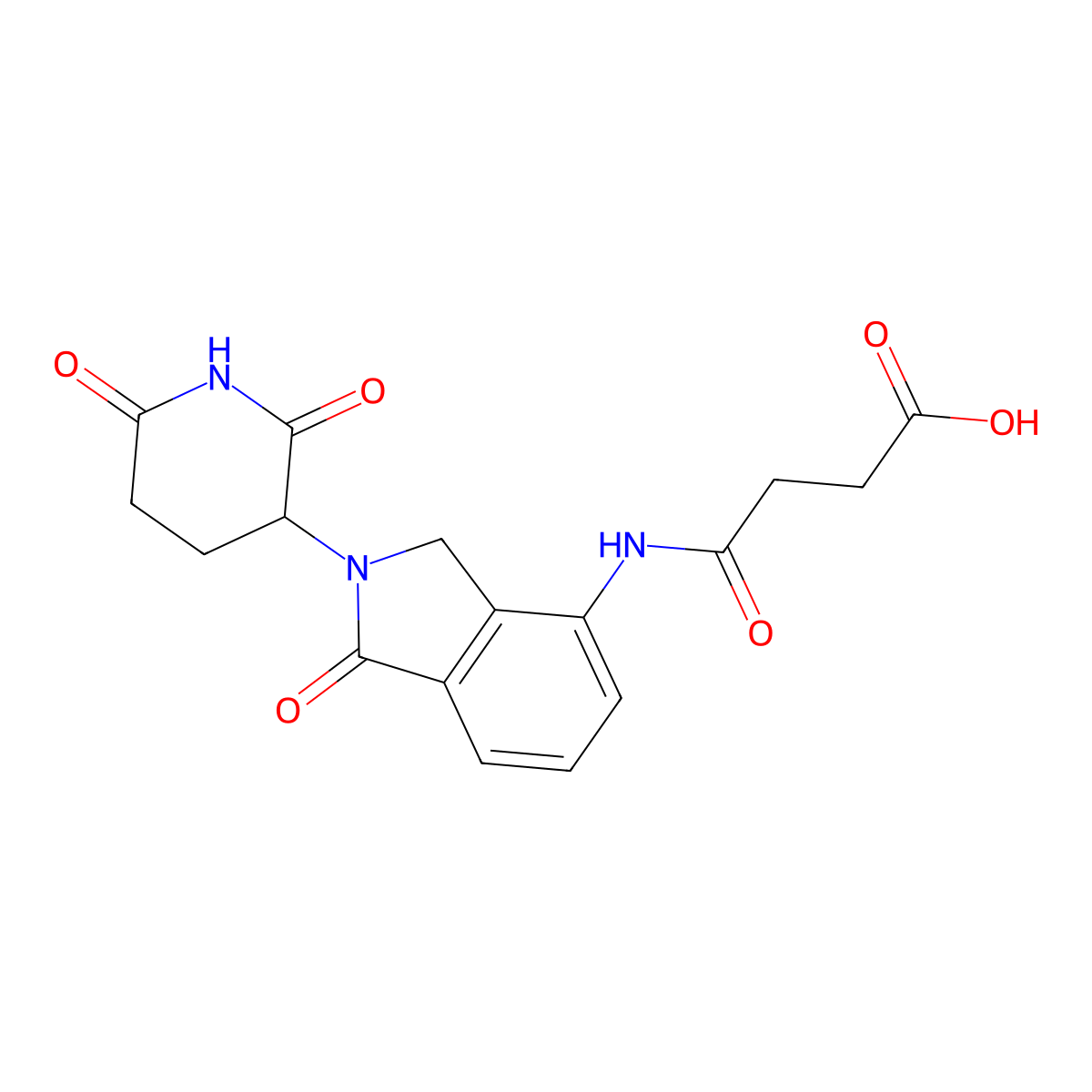 4-((2-(2,6-Dioxopiperidin-3-yl)-1-oxoisoindolin-4-yl)amino)-4-oxobutanoic acid molecular structure, CAS 1488107-60-3