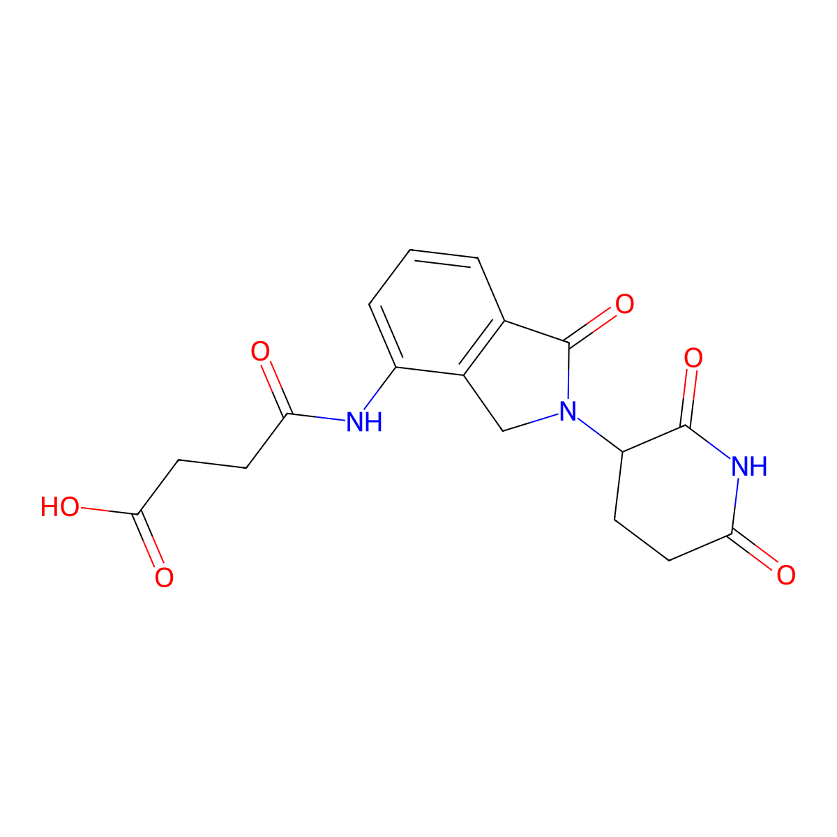4-((2-(2,6-Dioxopiperidin-3-yl)-1-oxoisoindolin-4-yl)amino)-4-oxobutanoic acid molecular structure, CAS 1488107-60-3