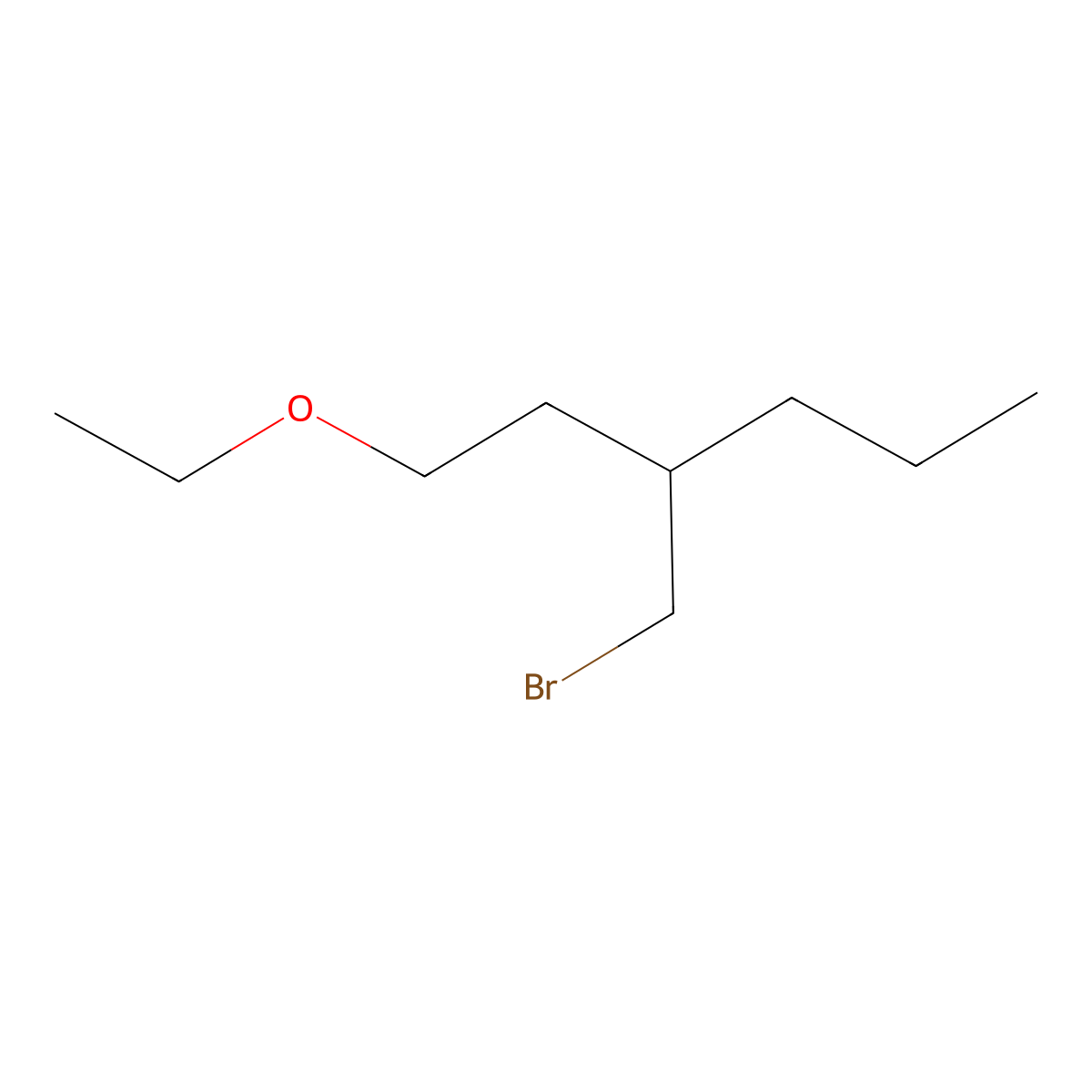 3-(Bromomethyl)-1-ethoxyhexane molecular structure, CAS 1488129-44-7
