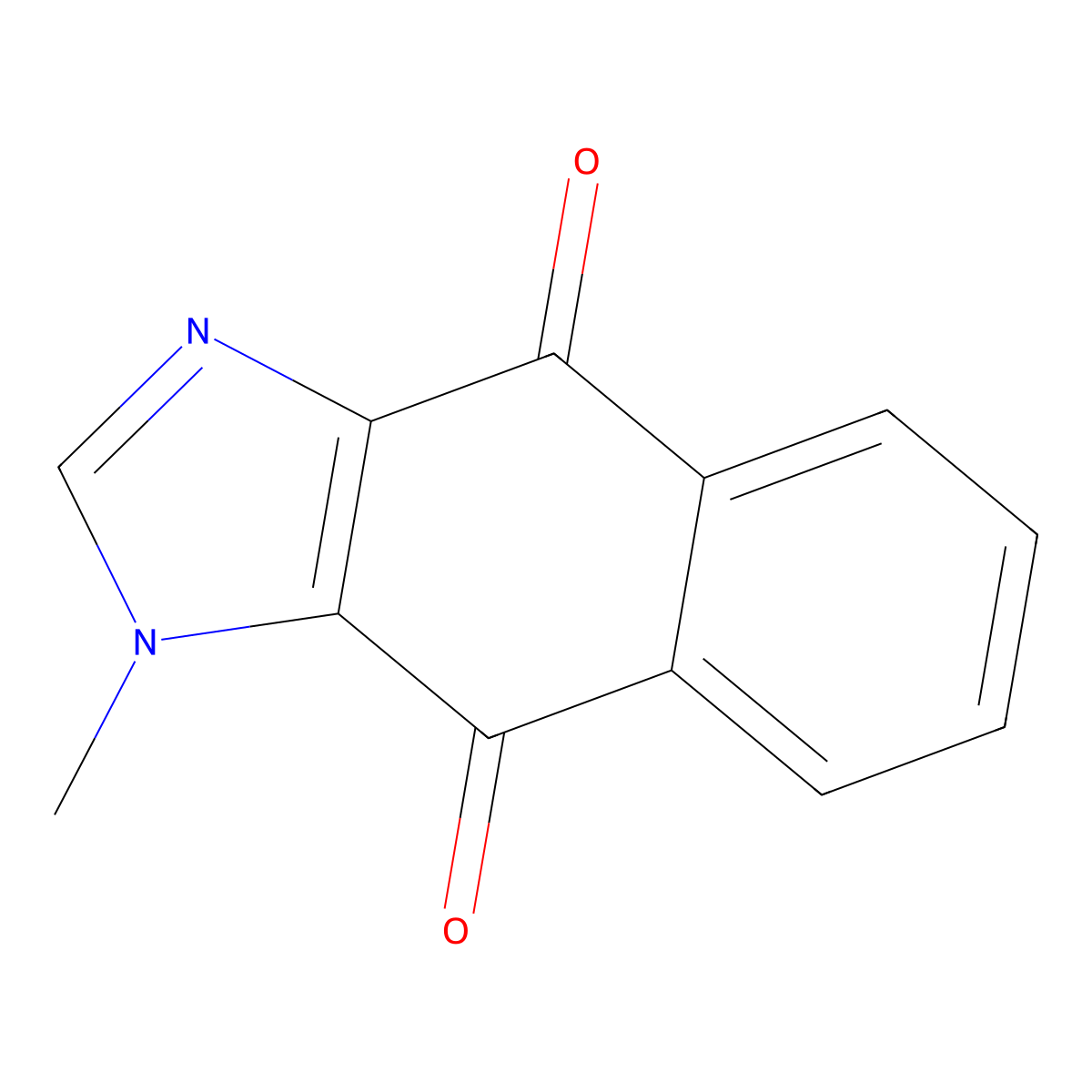 3-Methylbenzo[f]benzimidazole-4,9-dione molecular structure, CAS 14882-62-3