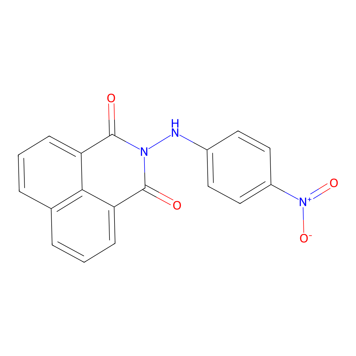 2-(4-Nitroanilino)benzo[de]isoquinoline-1,3-dione molecular structure, CAS 14882-89-4