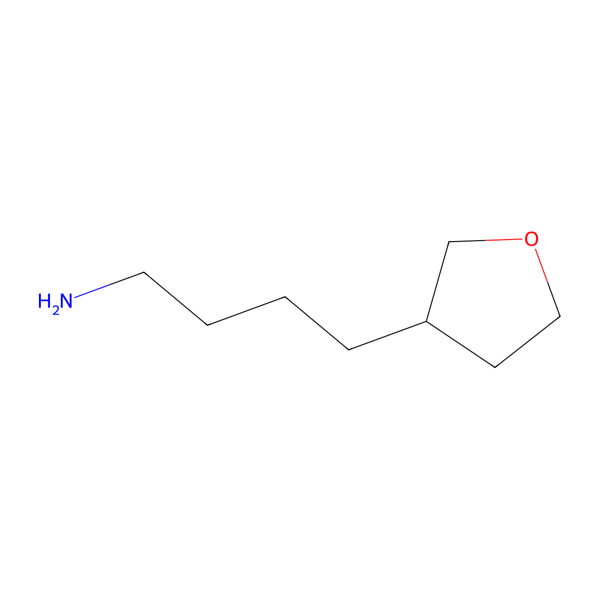 4-(Oxolan-3-yl)butan-1-amine molecular structure, CAS 1488266-07-4