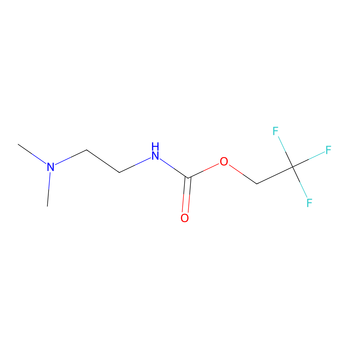 2,2,2-trifluoroethyl N-[2-(dimethylamino)ethyl]carbamate molecular structure, CAS 1488271-98-2