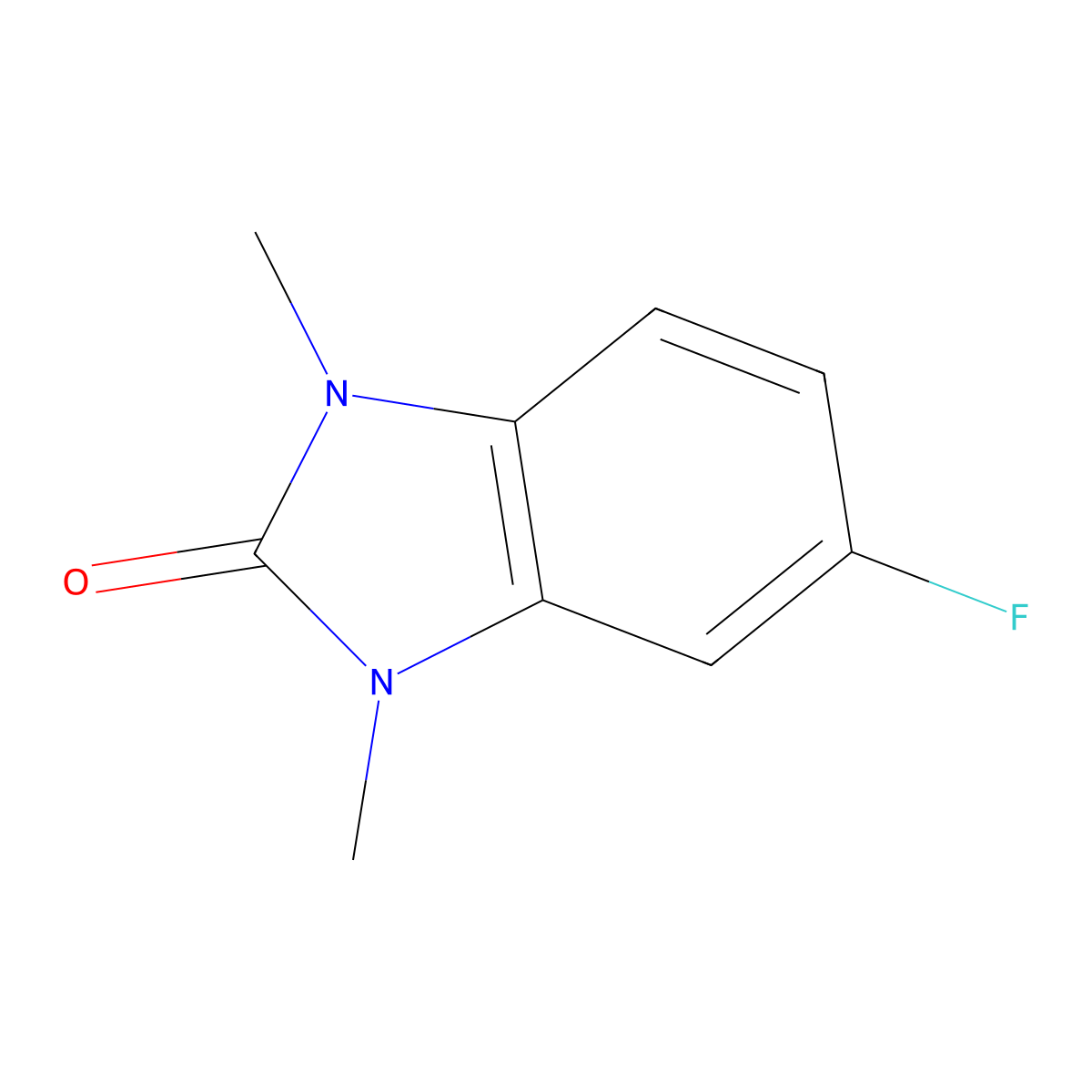 5-fluoro-1,3-dimethyl-1H-benzo[d]imidazol-2(3H)-one molecular structure, CAS 1488355-90-3