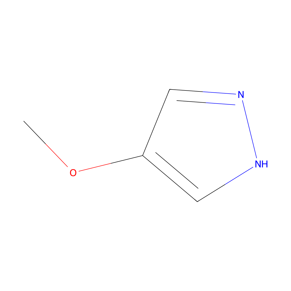 4-methoxy-1H-pyrazole molecular structure, CAS 14884-01-6