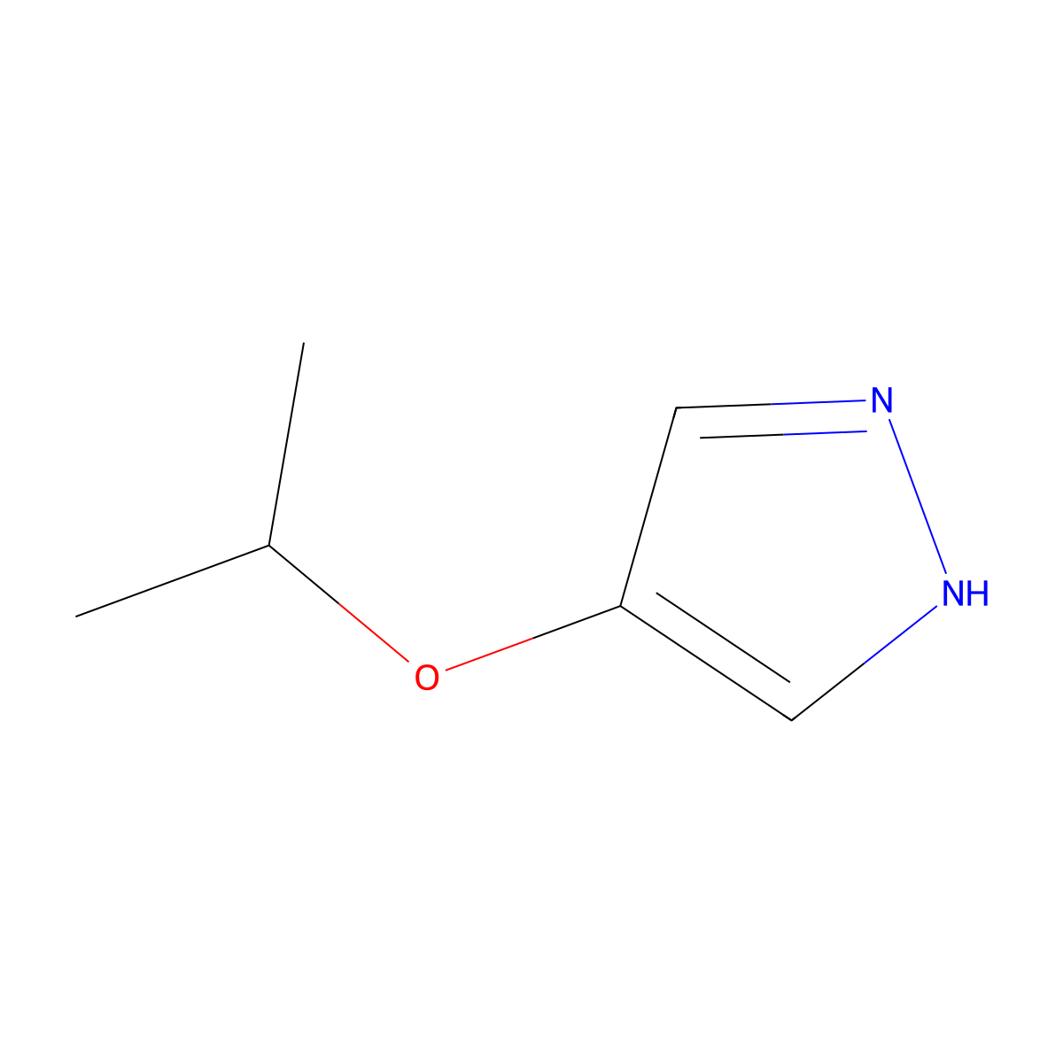4-Isopropoxypyrazole molecular structure, CAS 14884-03-8