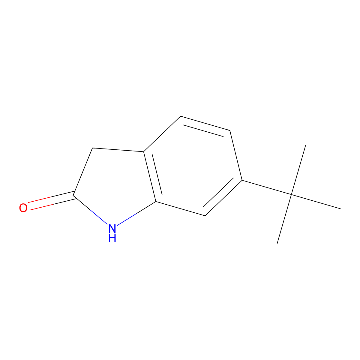 6-(tert-Butyl)indolin-2-one molecular structure, CAS 1488409-59-1