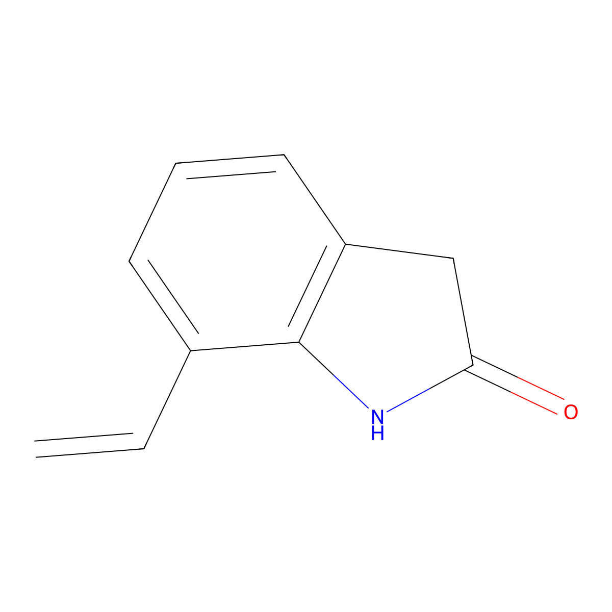 7-ethenyl-2,3-dihydro-1H-indol-2-one molecular structure, CAS 1488409-61-5
