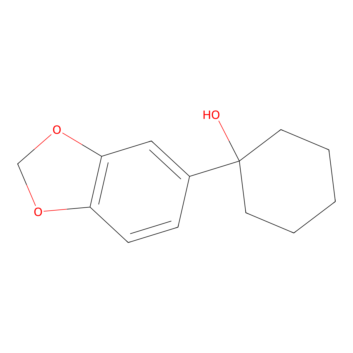 1-(Benzo[d][1,3]dioxol-5-yl)cyclohexanol molecular structure, CAS 1488411-93-3