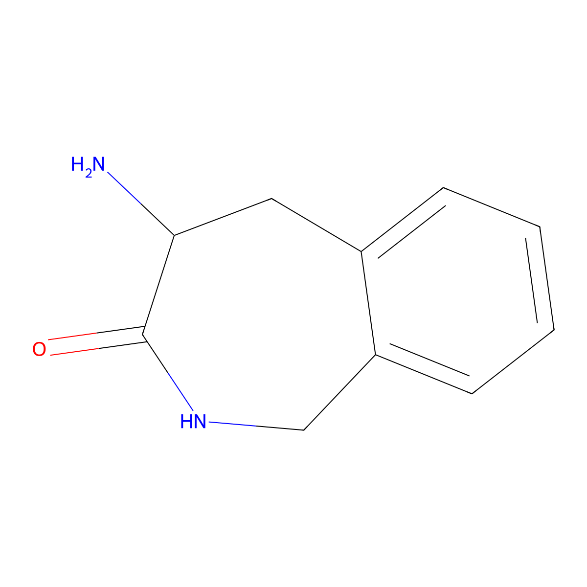 4-Amino-1,2,4,5-tetrahydro-2-benzazepin-3-one molecular structure, CAS 148842-85-7