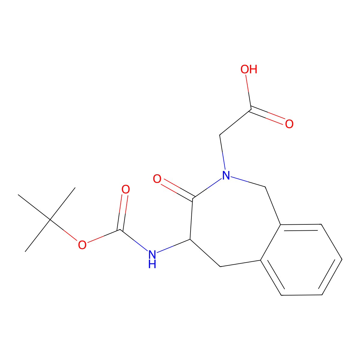 (S)-Boc-4-amino-2-carboxymethyl-1,3,4,5-tetrahydro-2H-[2]-benzazepin-3-one molecular structure, CAS 148842-86-8