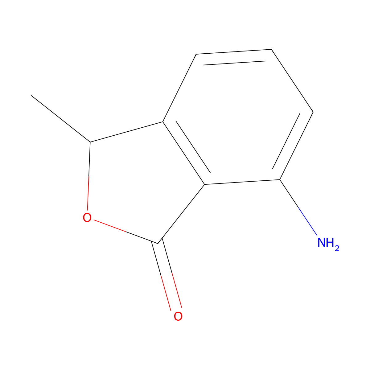 7-Amino-3-methylphthalide molecular structure, CAS 148843-77-0