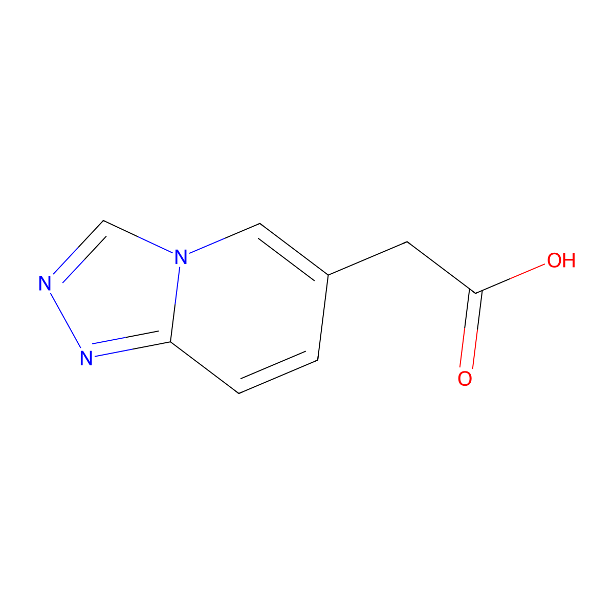 2-{[1,2,4]Triazolo[4,3-a]pyridin-6-yl}acetic acid molecular structure, CAS 1488517-11-8