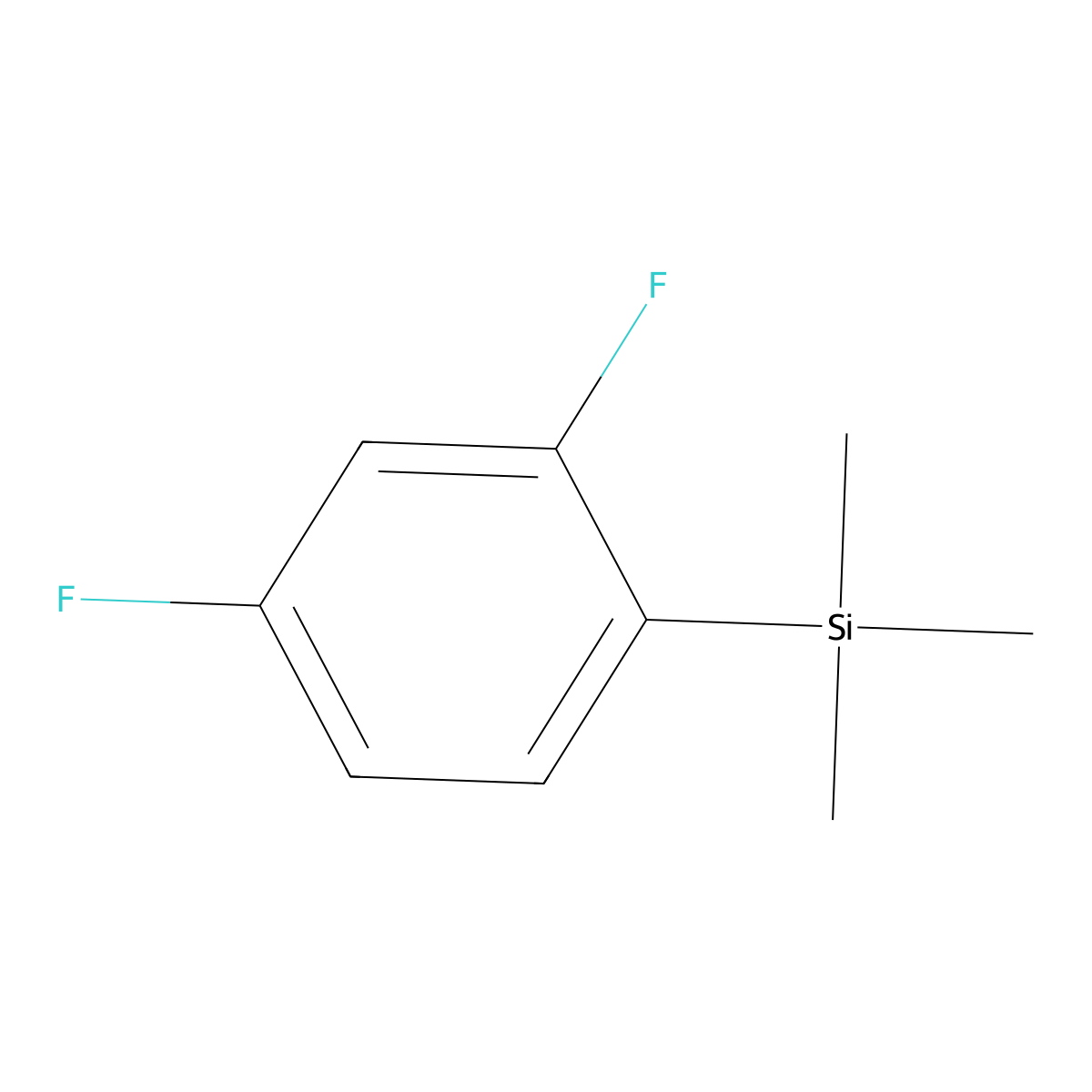 (2,4-Difluorophenyl)trimethylsilane molecular structure, CAS 148854-10-8