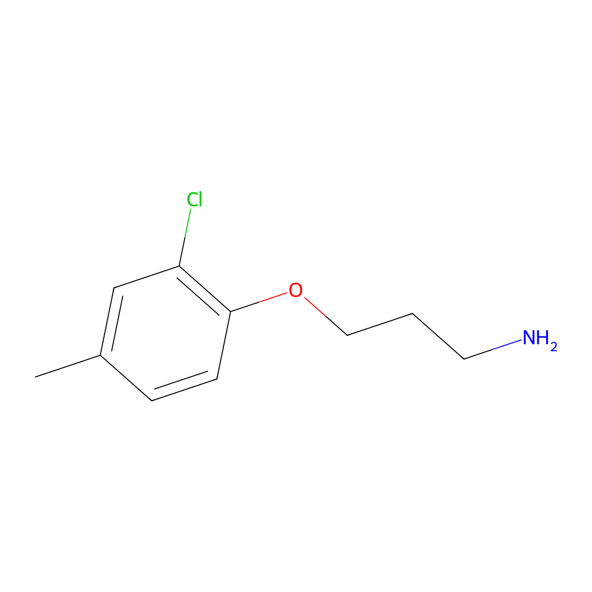3-(2-Chloro-4-methylphenoxy)propan-1-amine molecular structure, CAS 1488573-32-5