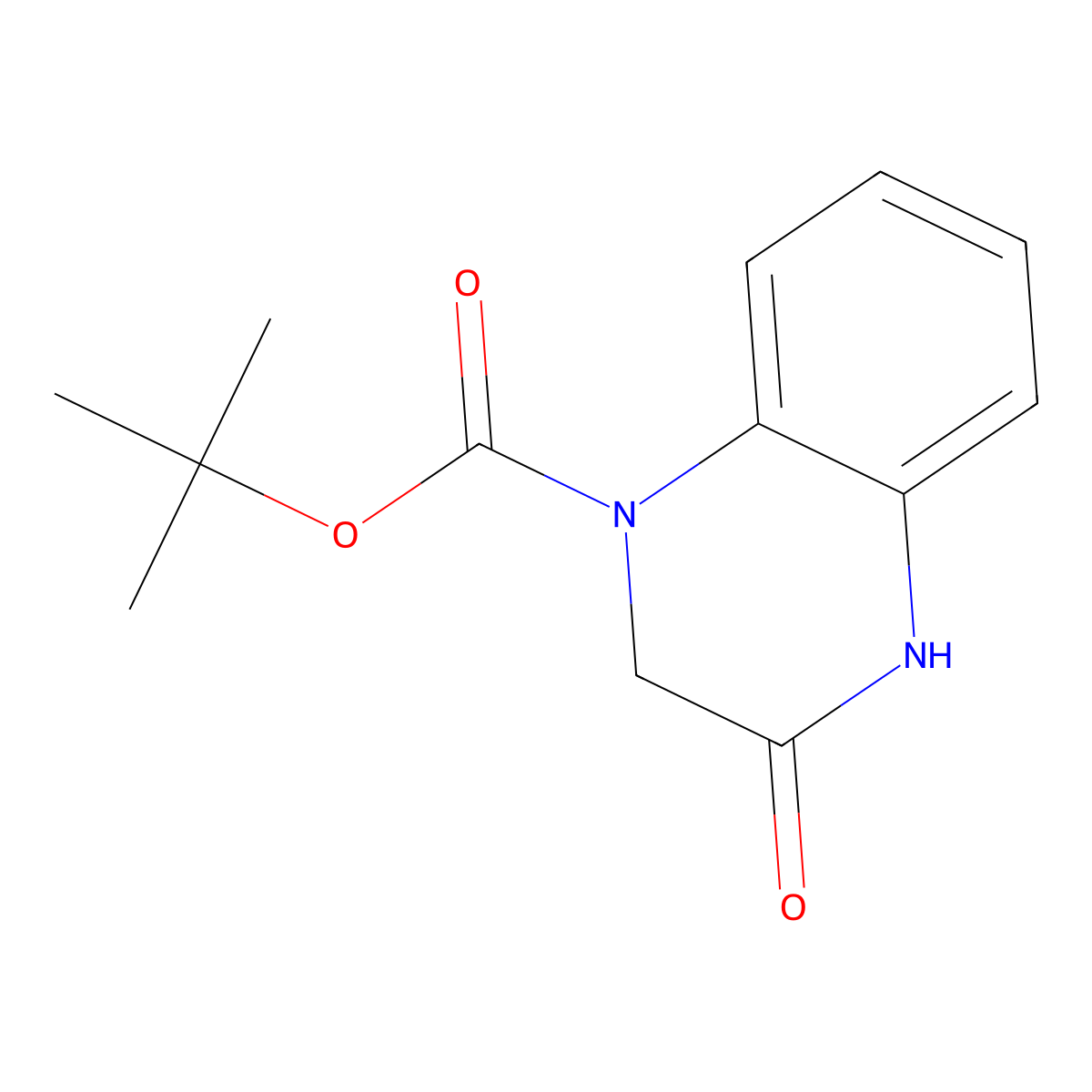 tert-Butyl 3-oxo-3,4-dihydroquinoxaline-1(2H)-carboxylate molecular structure, CAS 148858-04-2