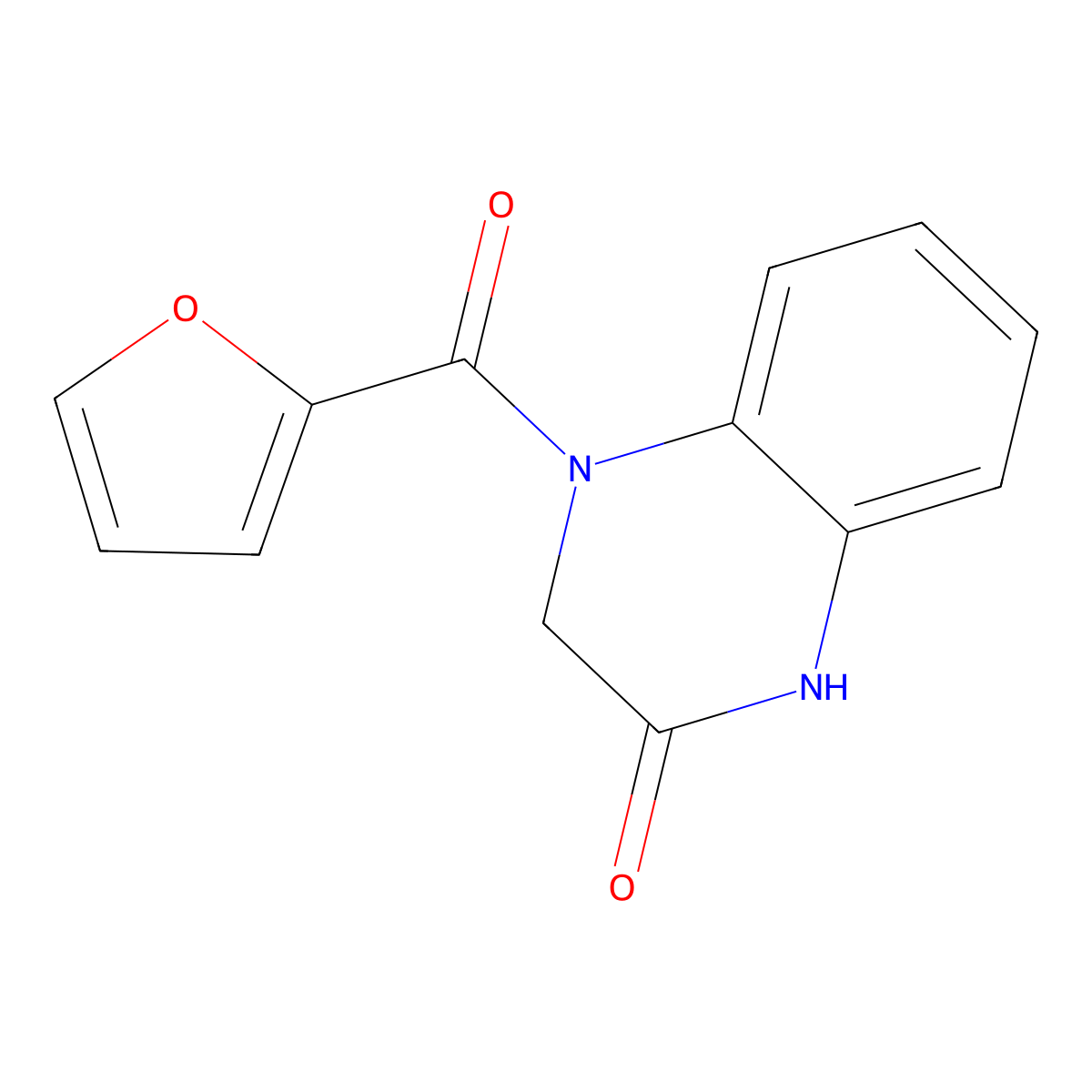 4-(furan-2-carbonyl)-3,4-dihydroquinoxalin-2(1H)-one molecular structure, CAS 148858-05-3