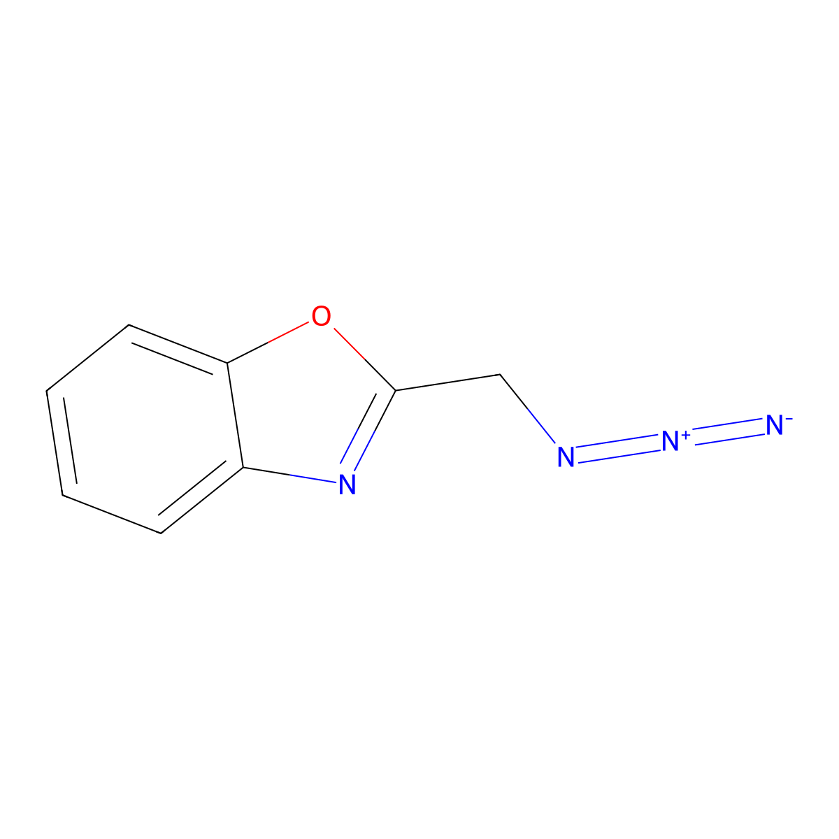 2-(Azidomethyl)-1,3-benzoxazole molecular structure, CAS 148859-40-9