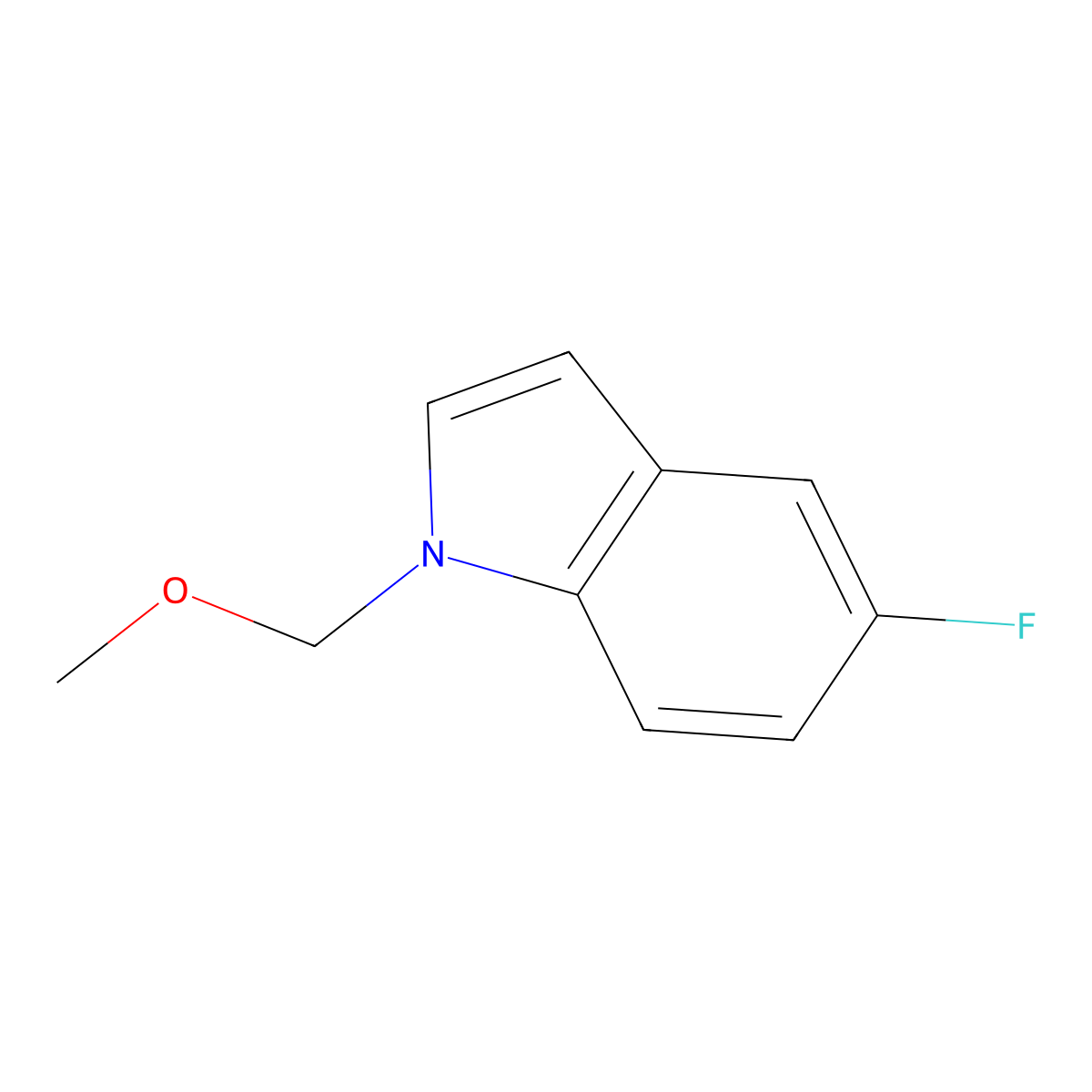 5-fluoro-1-(methoxymethyl)-1H-indole molecular structure, CAS 1488594-93-9
