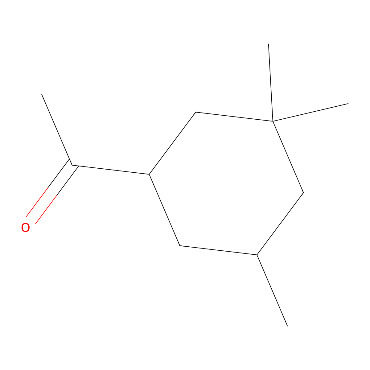 1-(3,3,5-Trimethylcyclohexyl)ethan-1-one molecular structure, CAS 14886-22-7