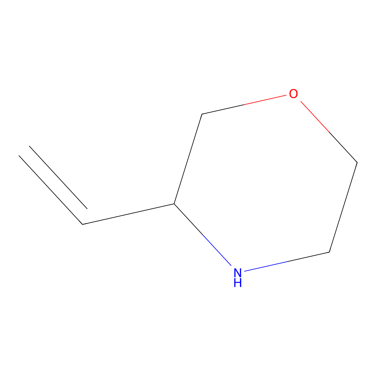 3-Vinylmorpholine molecular structure, CAS 148860-48-4