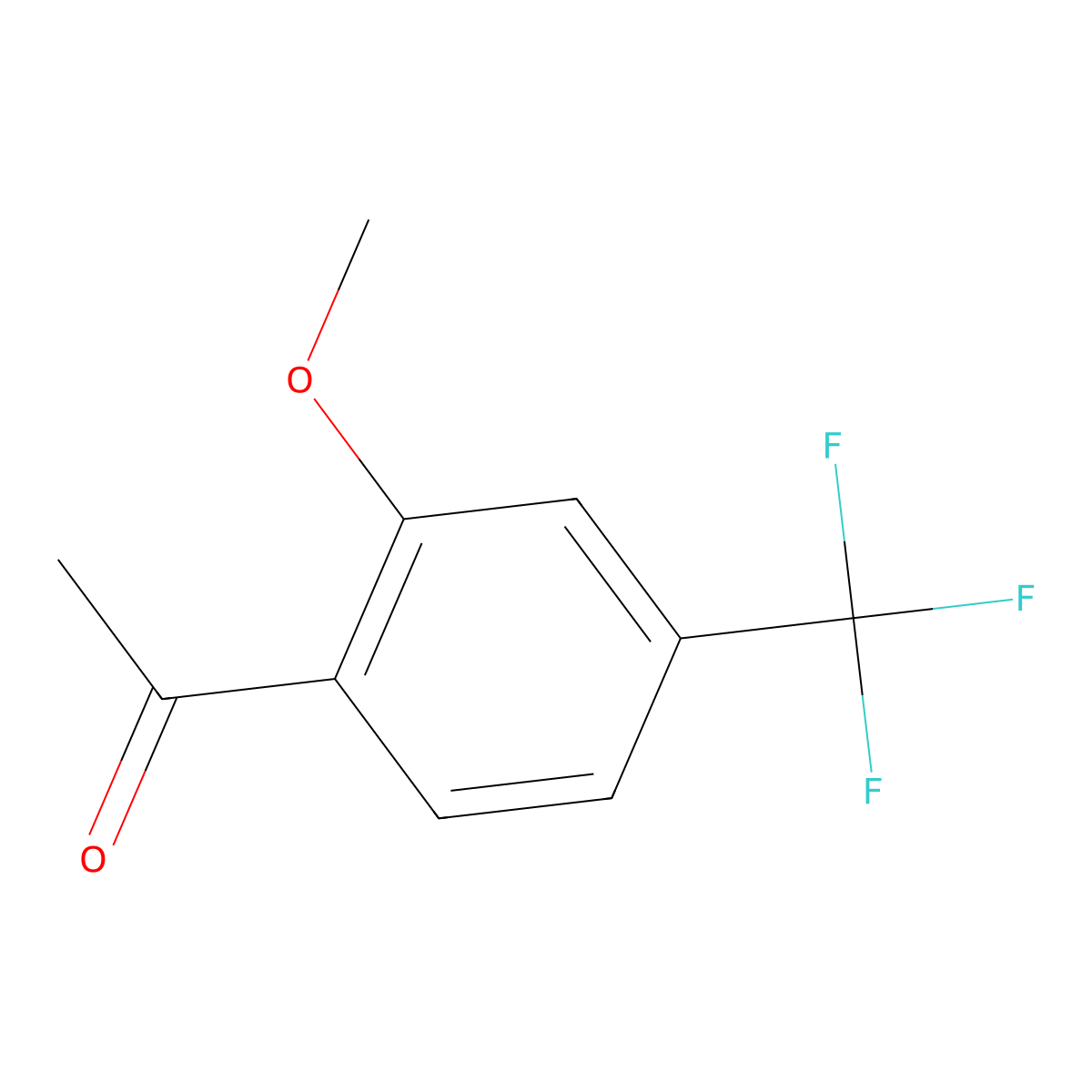 1-(2-Methoxy-4-trifluoromethyl-phenyl)-ethanone molecular structure, CAS 1488600-58-3