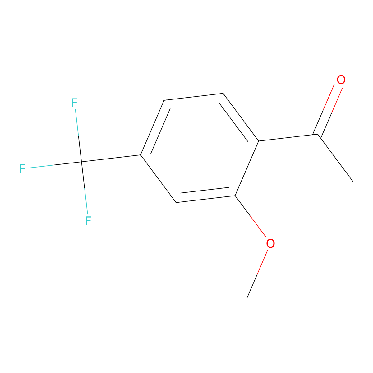 1-(2-Methoxy-4-trifluoromethyl-phenyl)-ethanone molecular structure, CAS 1488600-58-3