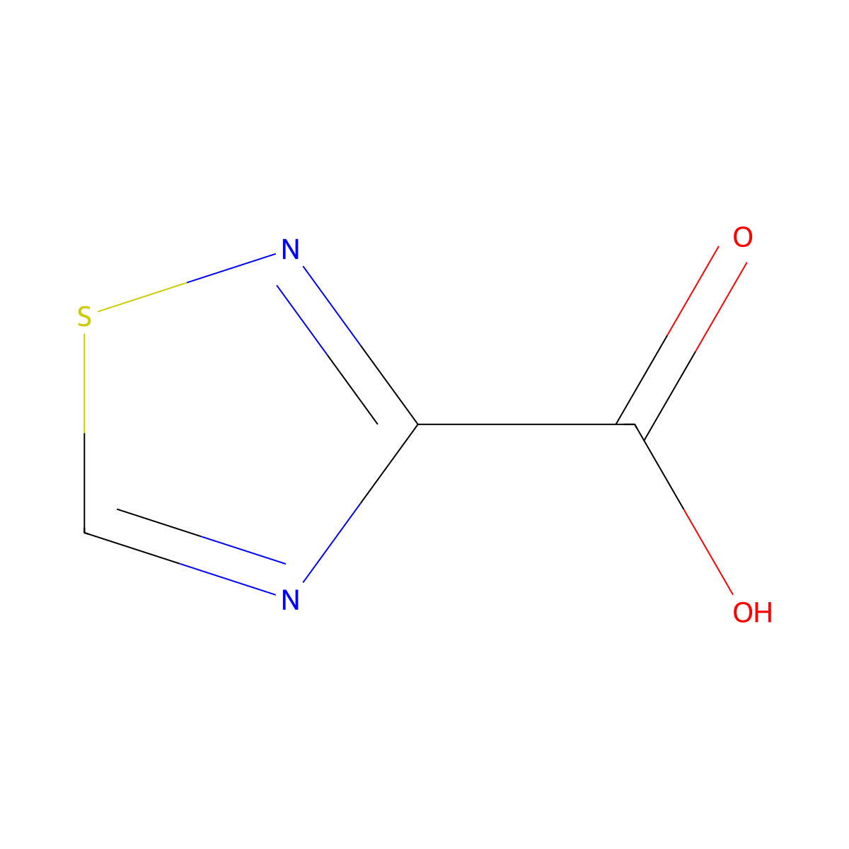 1,2,4-Thiadiazole-3-carboxylic acid molecular structure, CAS 1488640-19-2