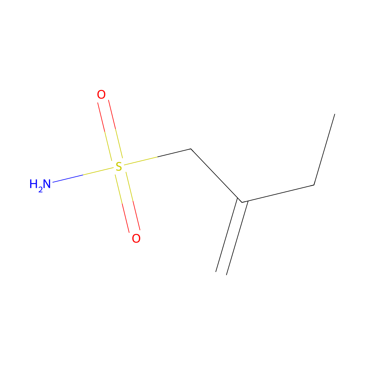 2-Methylidenebutane-1-sulfonamide molecular structure, CAS 1488656-29-6