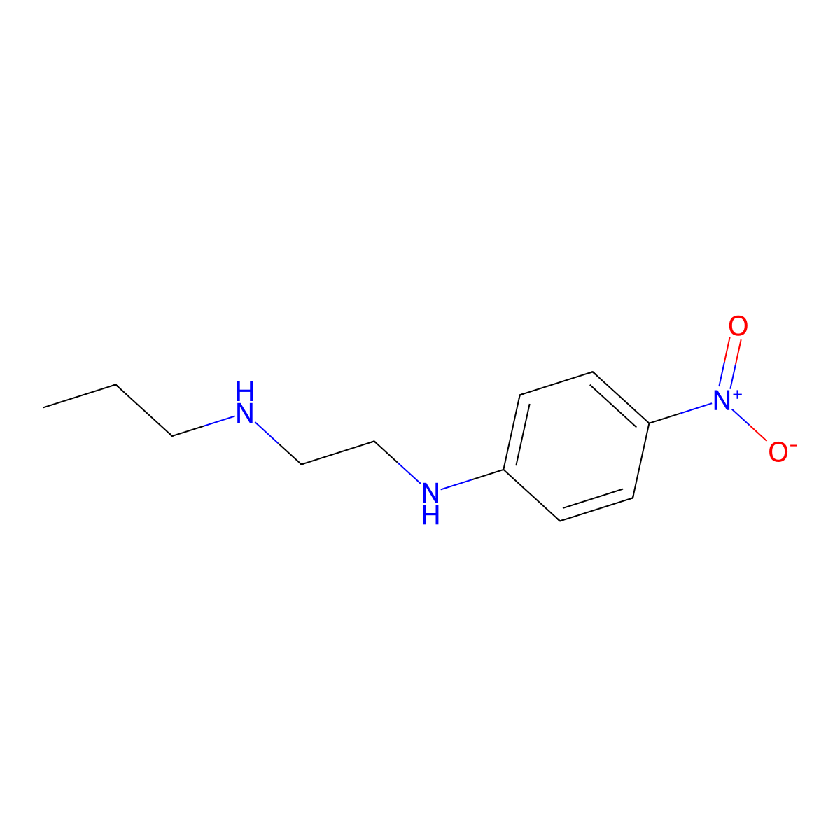 N-(2-Propylaminoethyl)-4-nitroaniline molecular structure, CAS 1488659-82-0