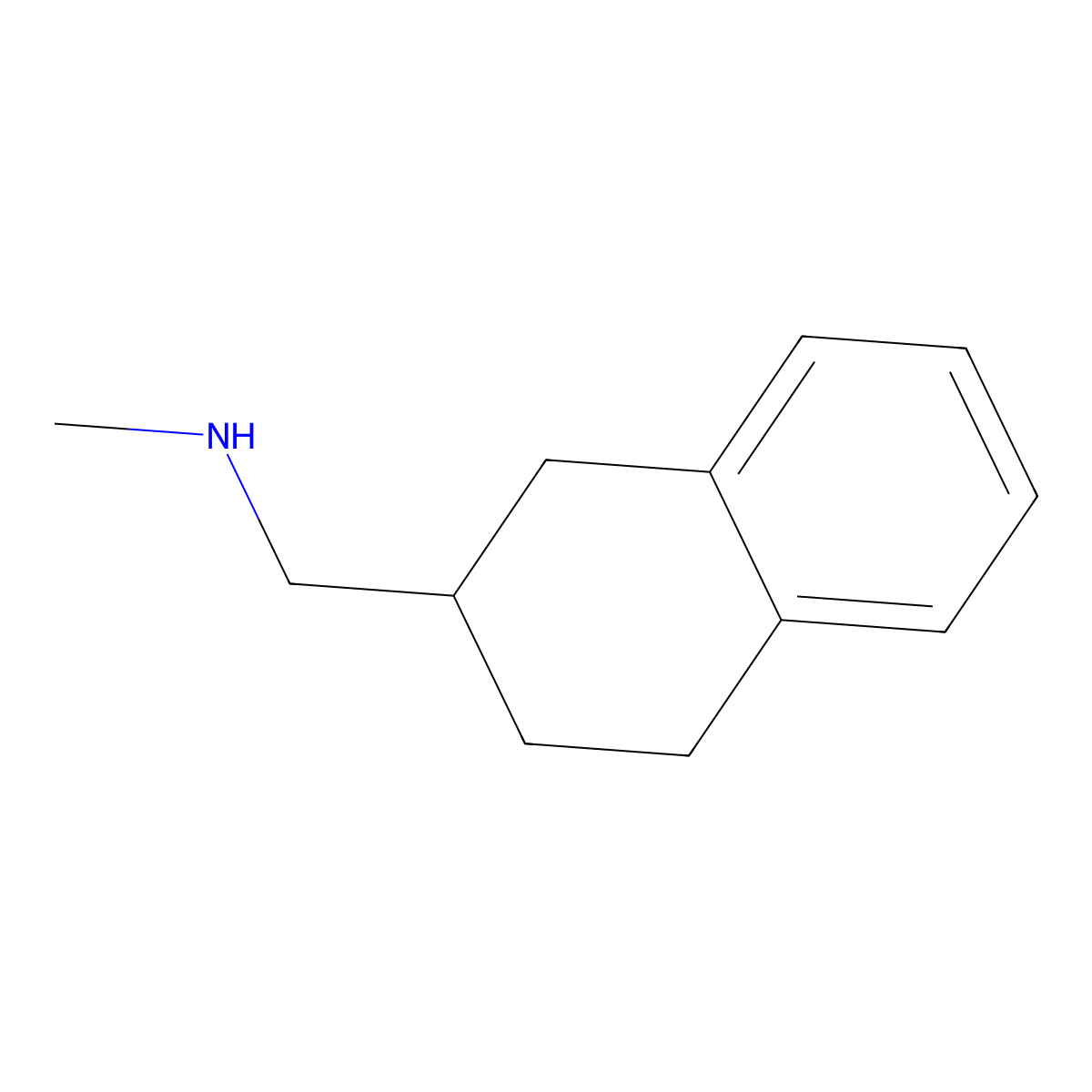 Methyl[(1,2,3,4-tetrahydronaphthalen-2-yl)methyl]amine molecular structure, CAS 1488675-71-3