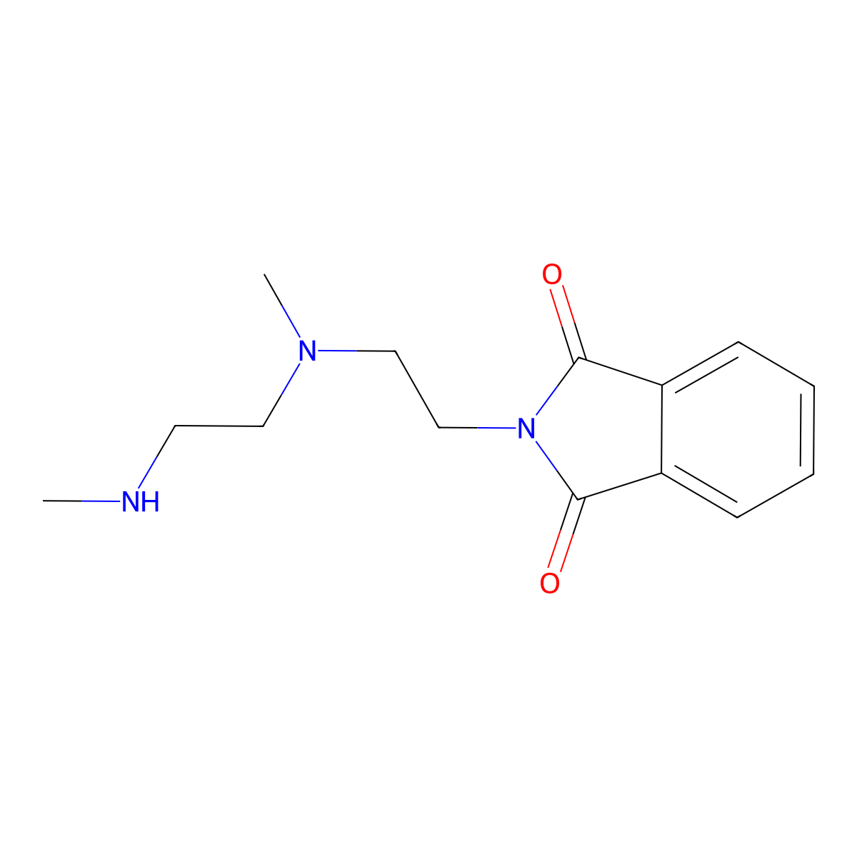 2-(2-{methyl[2-(methylamino)ethyl]amino}ethyl)-2,3-dihydro-1H-isoindole-1,3-dione molecular structure, CAS 1488691-24-2