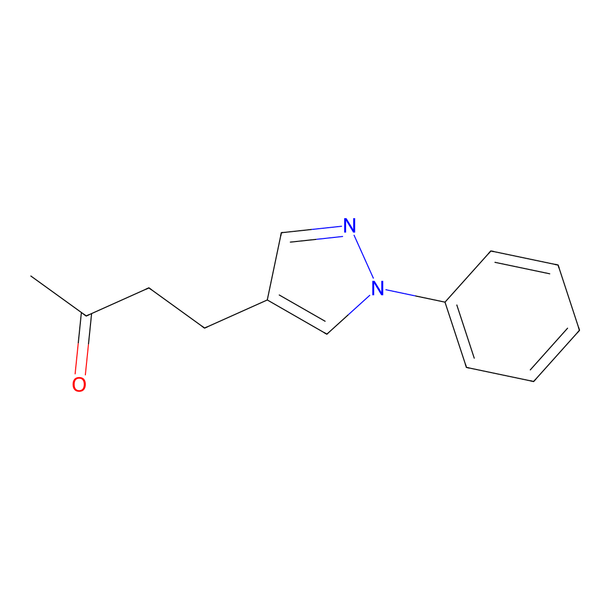 4-(1-Phenyl-1h-pyrazol-4-yl)butan-2-one molecular structure, CAS 1488706-44-0