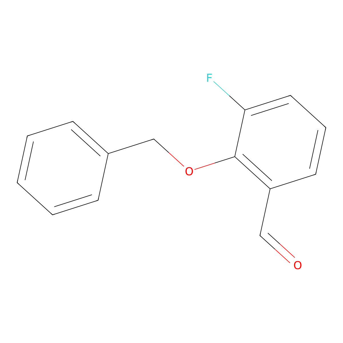 2-Benzyloxy-3-fluorobenzaldehyde molecular structure, CAS 148872-79-1