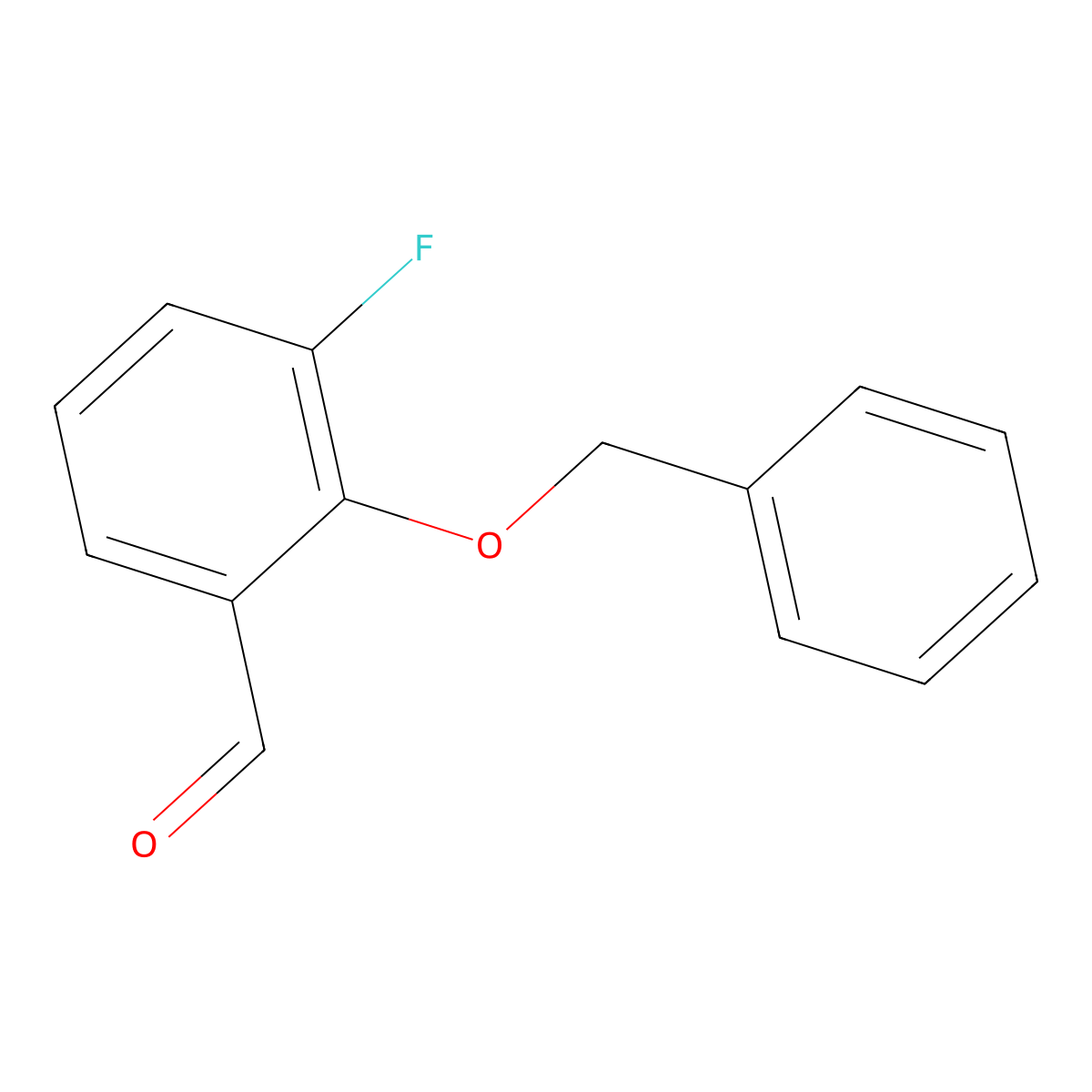 2-Benzyloxy-3-fluorobenzaldehyde molecular structure, CAS 148872-79-1