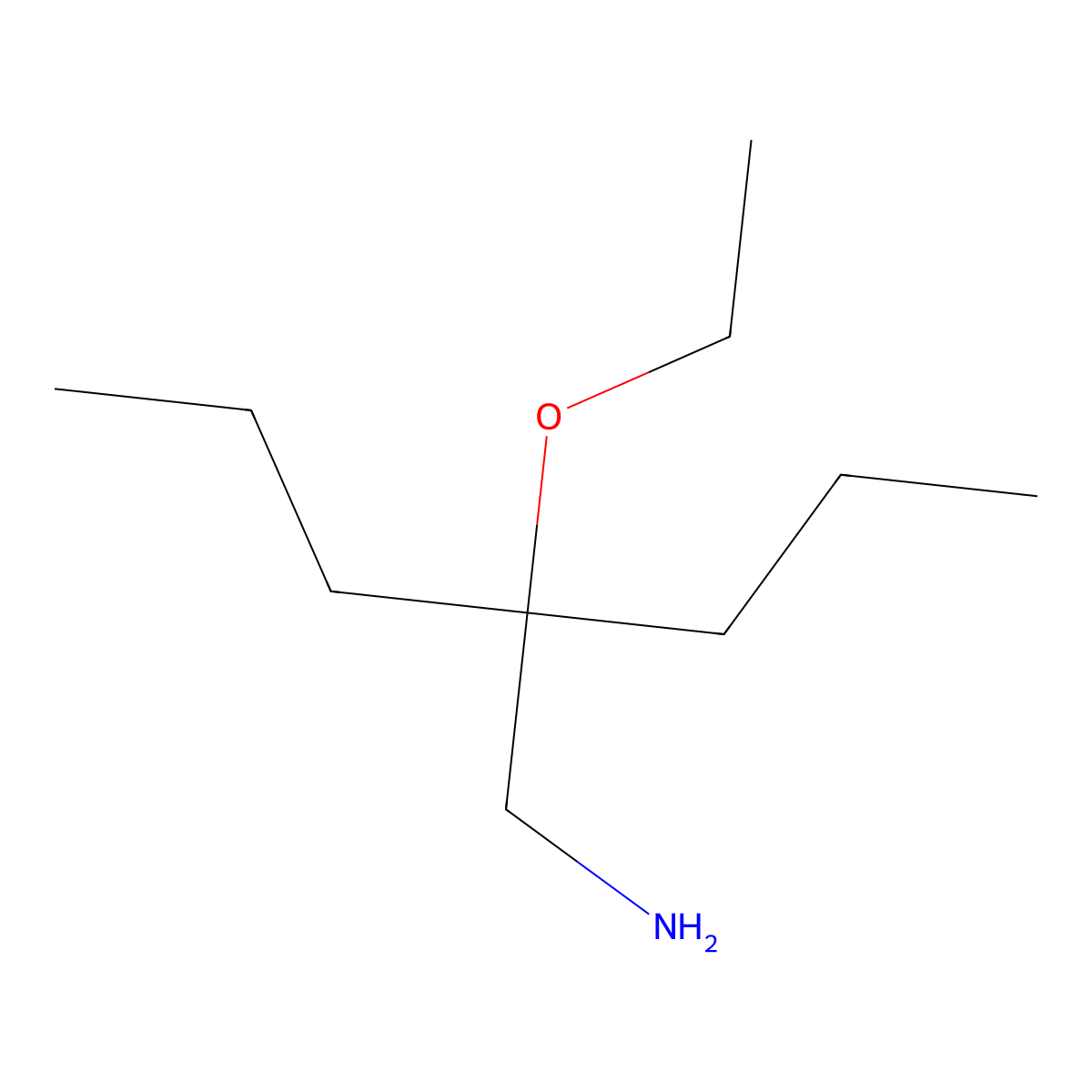 4-(Aminomethyl)-4-ethoxyheptane molecular structure, CAS 1488770-52-0