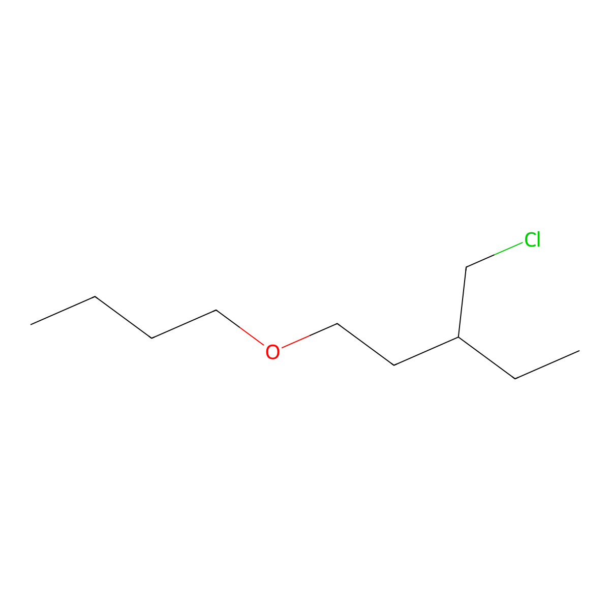 1-Butoxy-3-(chloromethyl)pentane molecular structure, CAS 1488778-88-6
