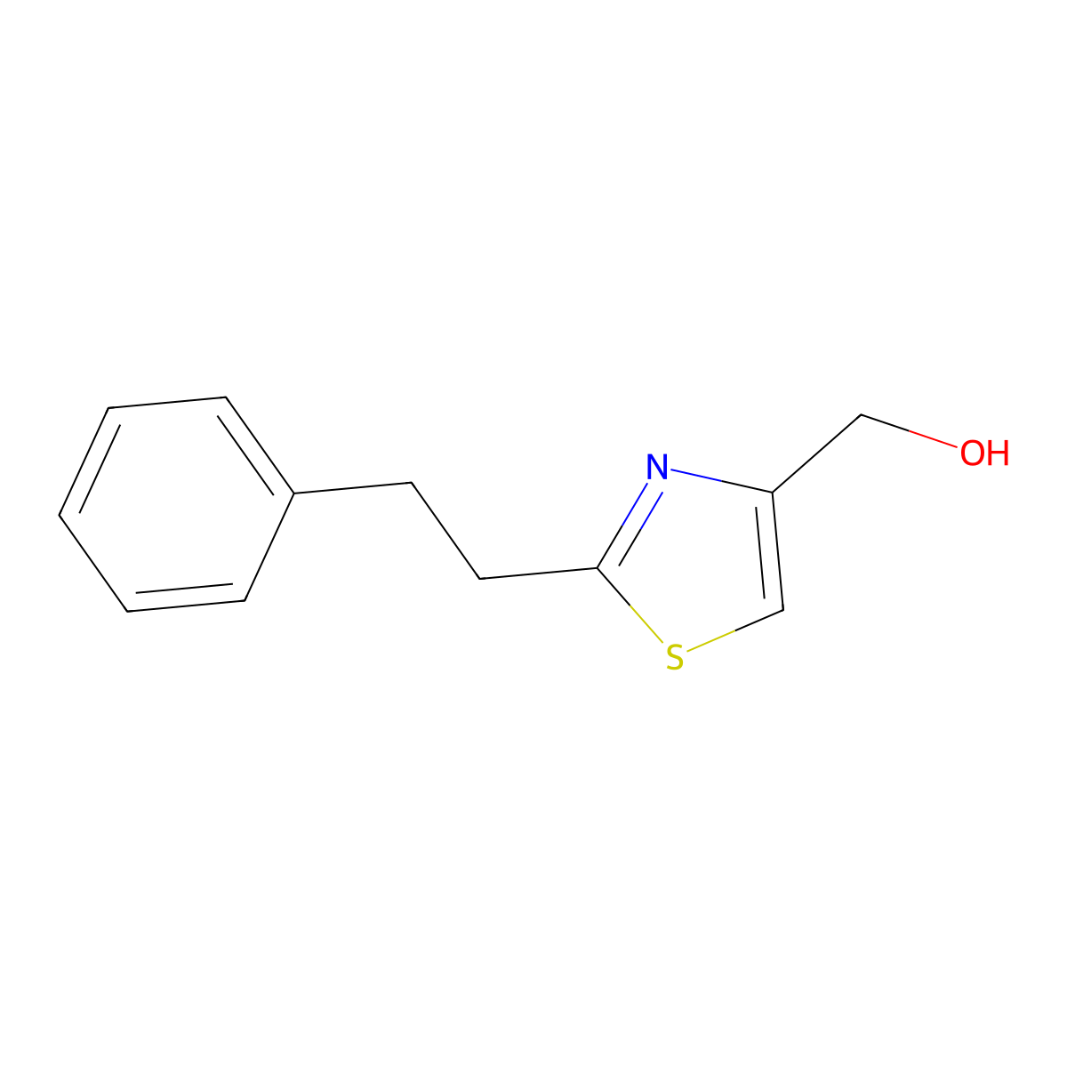 [2-(2-Phenylethyl)-1,3-thiazol-4-yl]methanol molecular structure, CAS 1488795-66-9