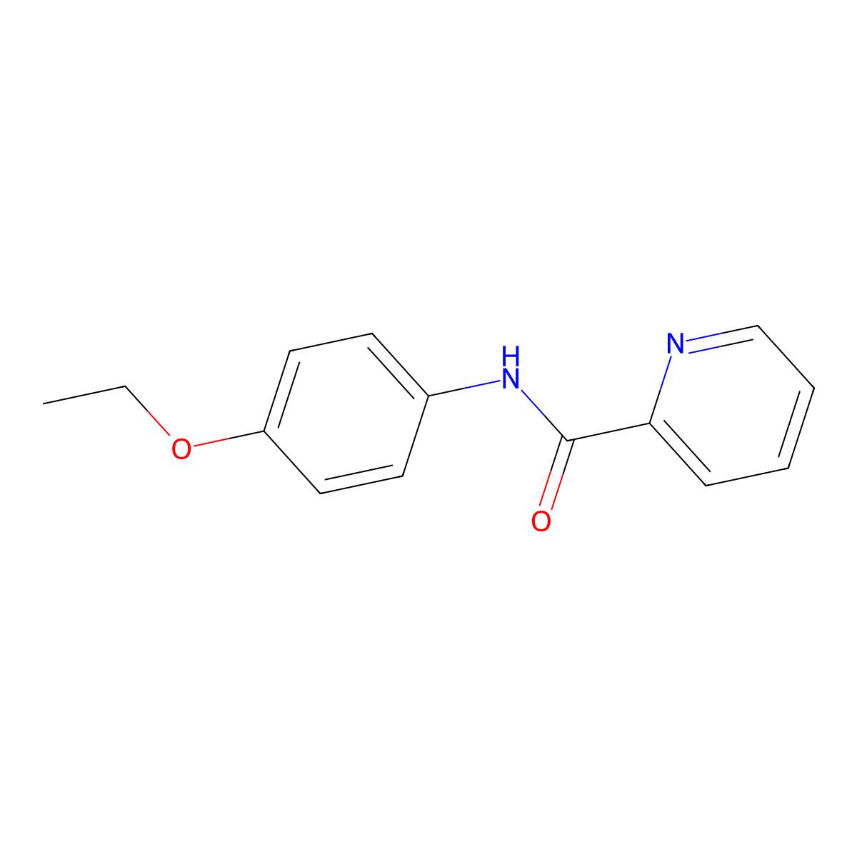 N-(4-Ethoxyphenyl)picolinamide molecular structure, CAS 14888-39-2