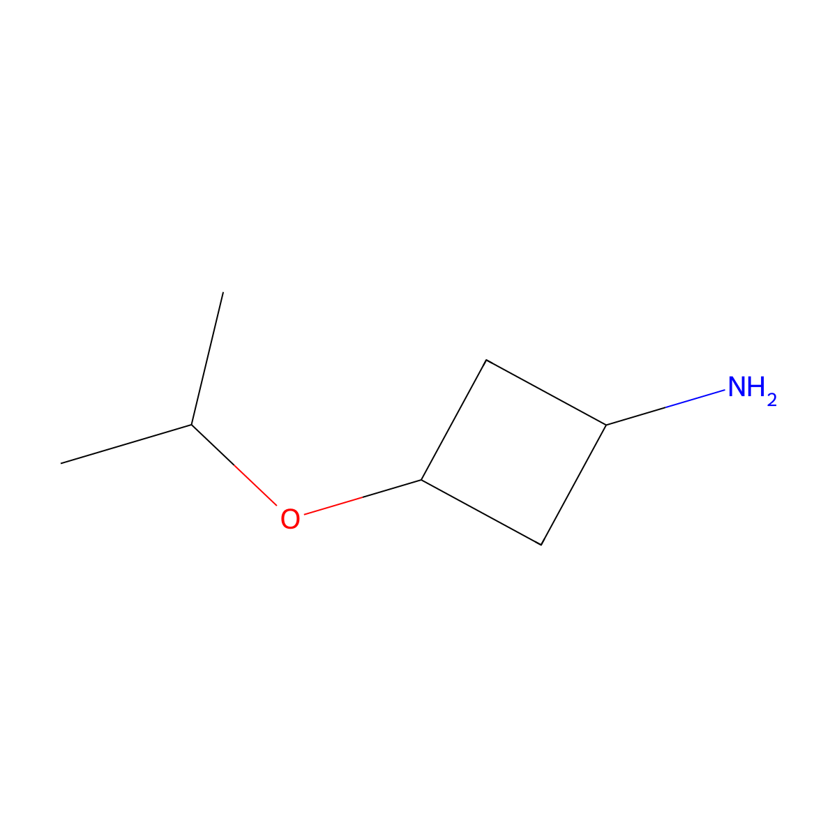 3-(Propan-2-yloxy)cyclobutan-1-amine molecular structure, CAS 1488811-58-0