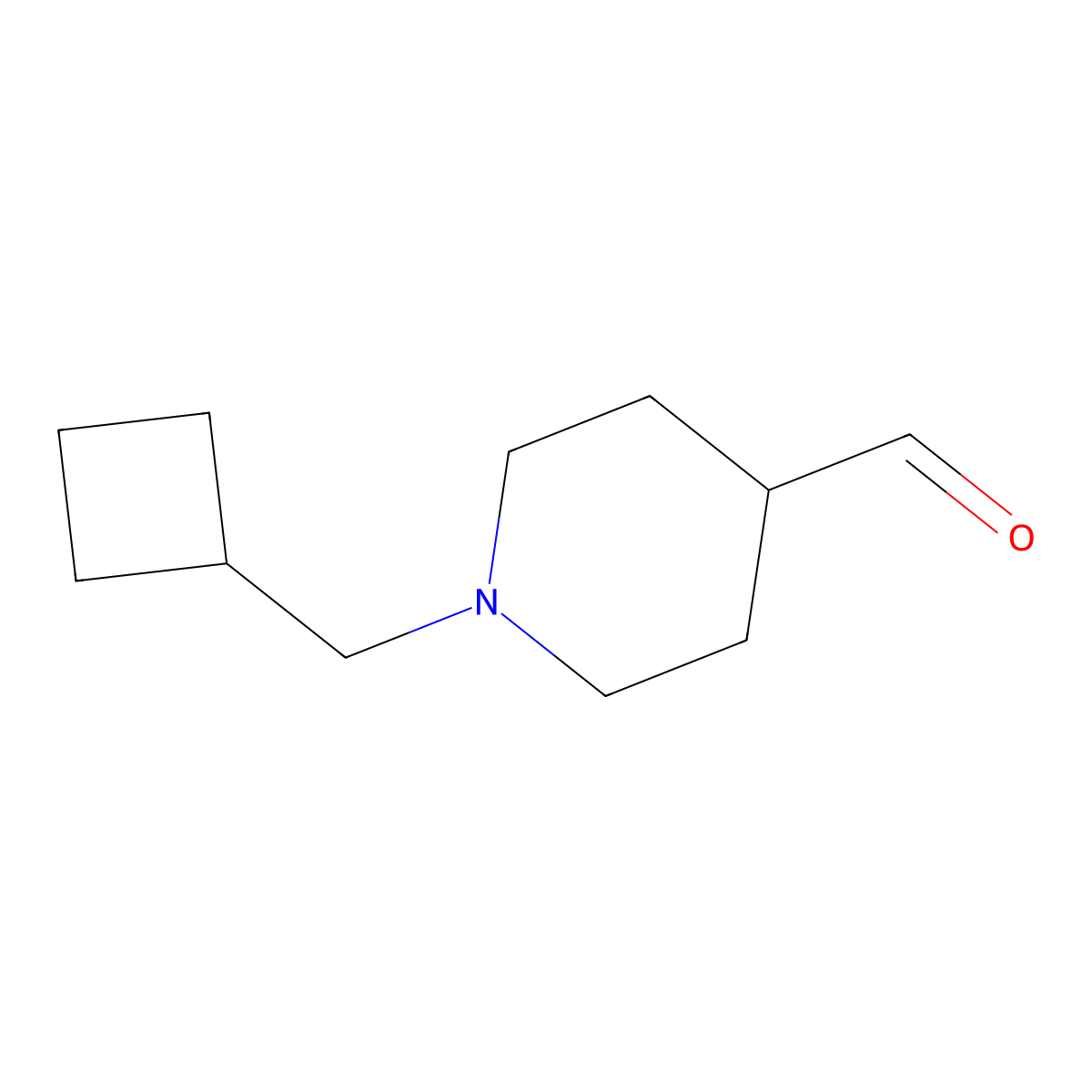 1-(Cyclobutylmethyl)piperidine-4-carbaldehyde molecular structure, CAS 1488832-78-5
