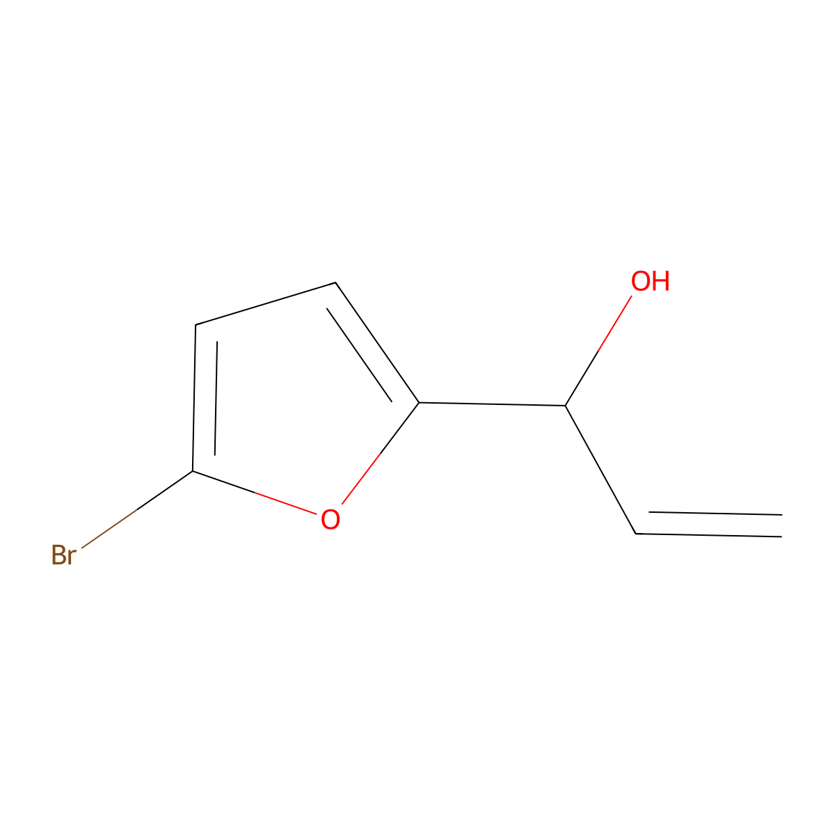 1-(5-Bromofuran-2-yl)prop-2-en-1-ol molecular structure, CAS 1488849-07-5