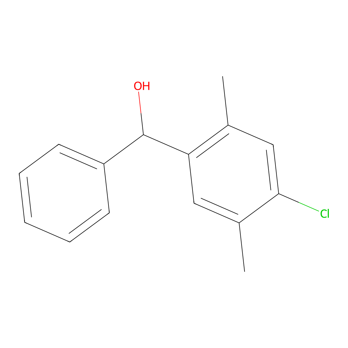 (4-Chloro-2,5-dimethylphenyl)(phenyl)methanol molecular structure, CAS 1488920-50-8
